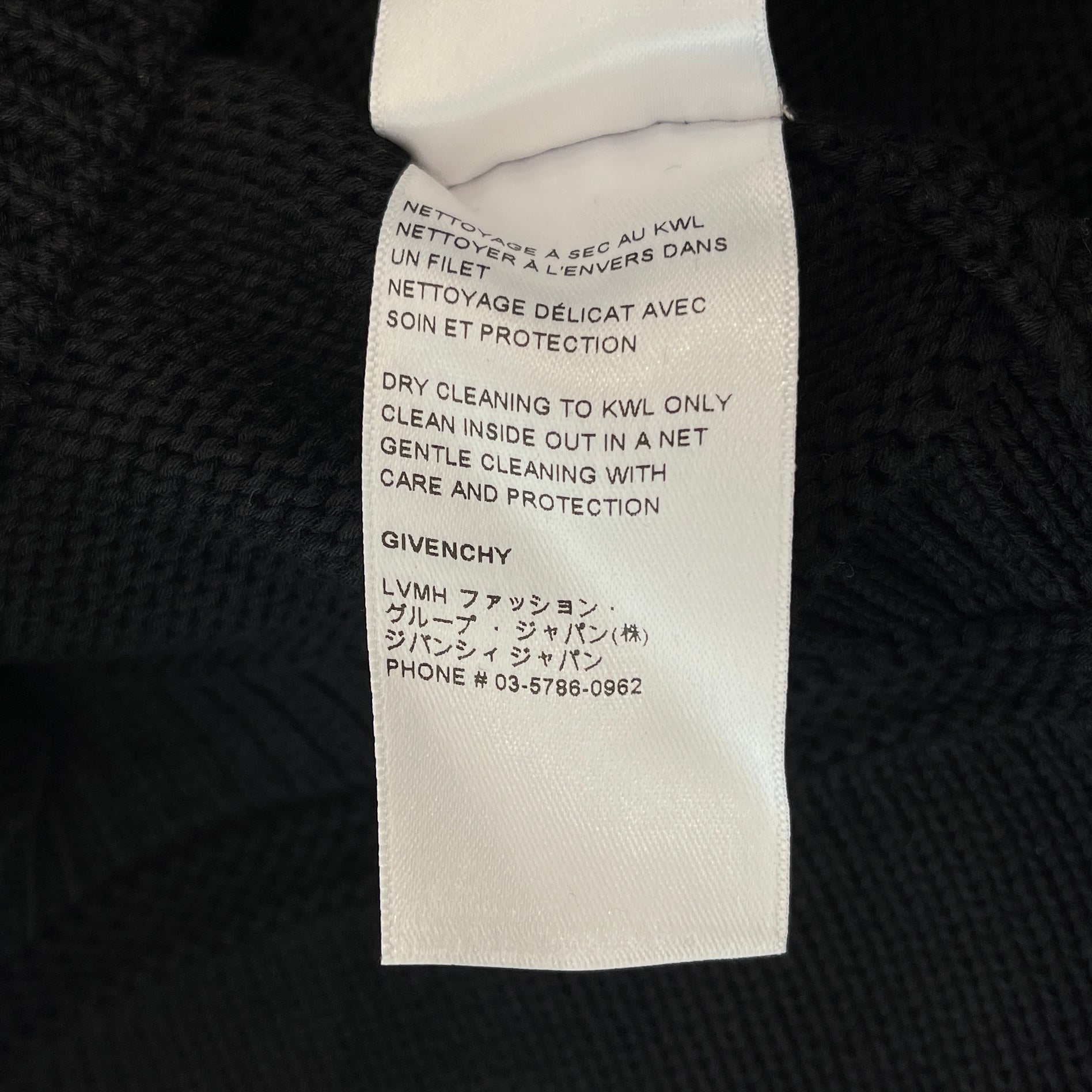 GIVENCHY 2022SS Logo Embroidered Cotton Knit Sweater BM90G9401M Size XXL ジバンシー ロゴ刺繍 コットンニット セーター サイズXXL