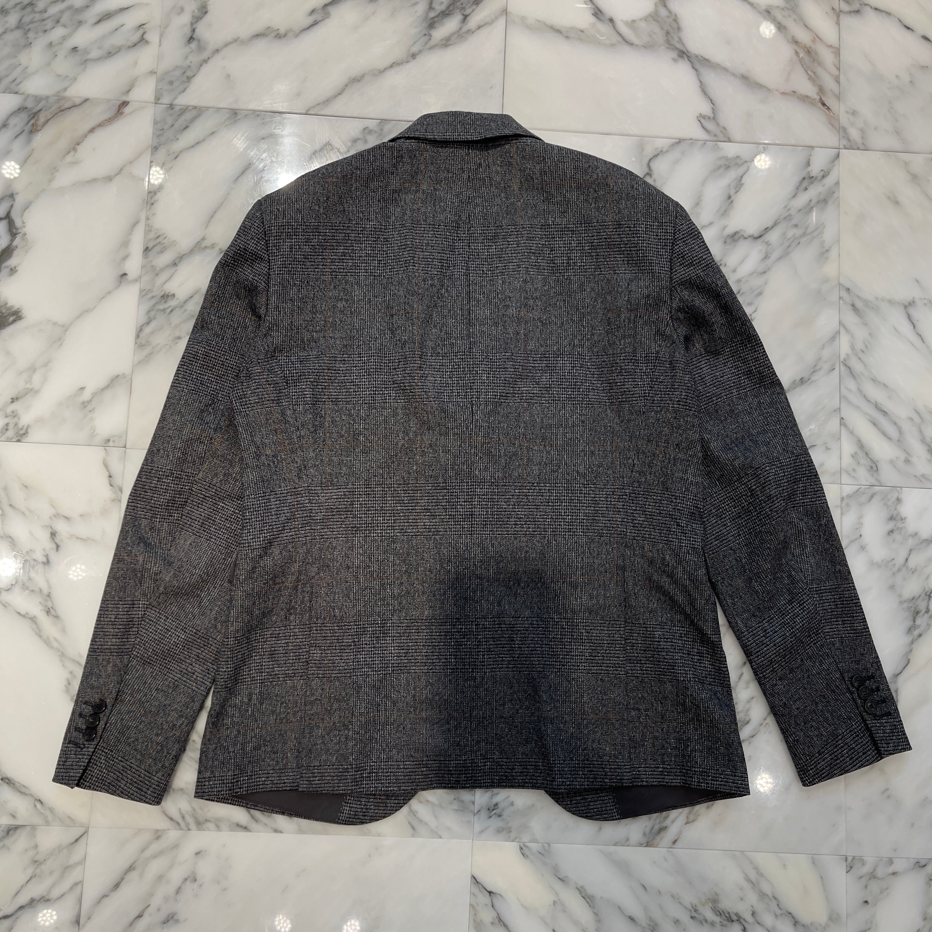 NEIL BARRETT Wool Check Jacket BGI358 B089 Size 52 ニールバレット ウールチェックジャケット サイズ52