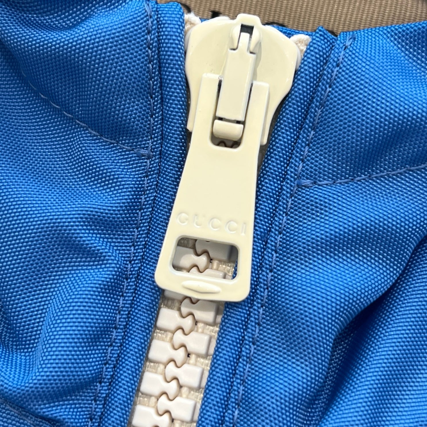 GUCCI Back Logo Nylon Zip Up Blouson Jacket 770759 Z8BO6 Size 42 グッチ バックロゴ ナイロン ジップアップ ブルゾンジャケット サイズ42