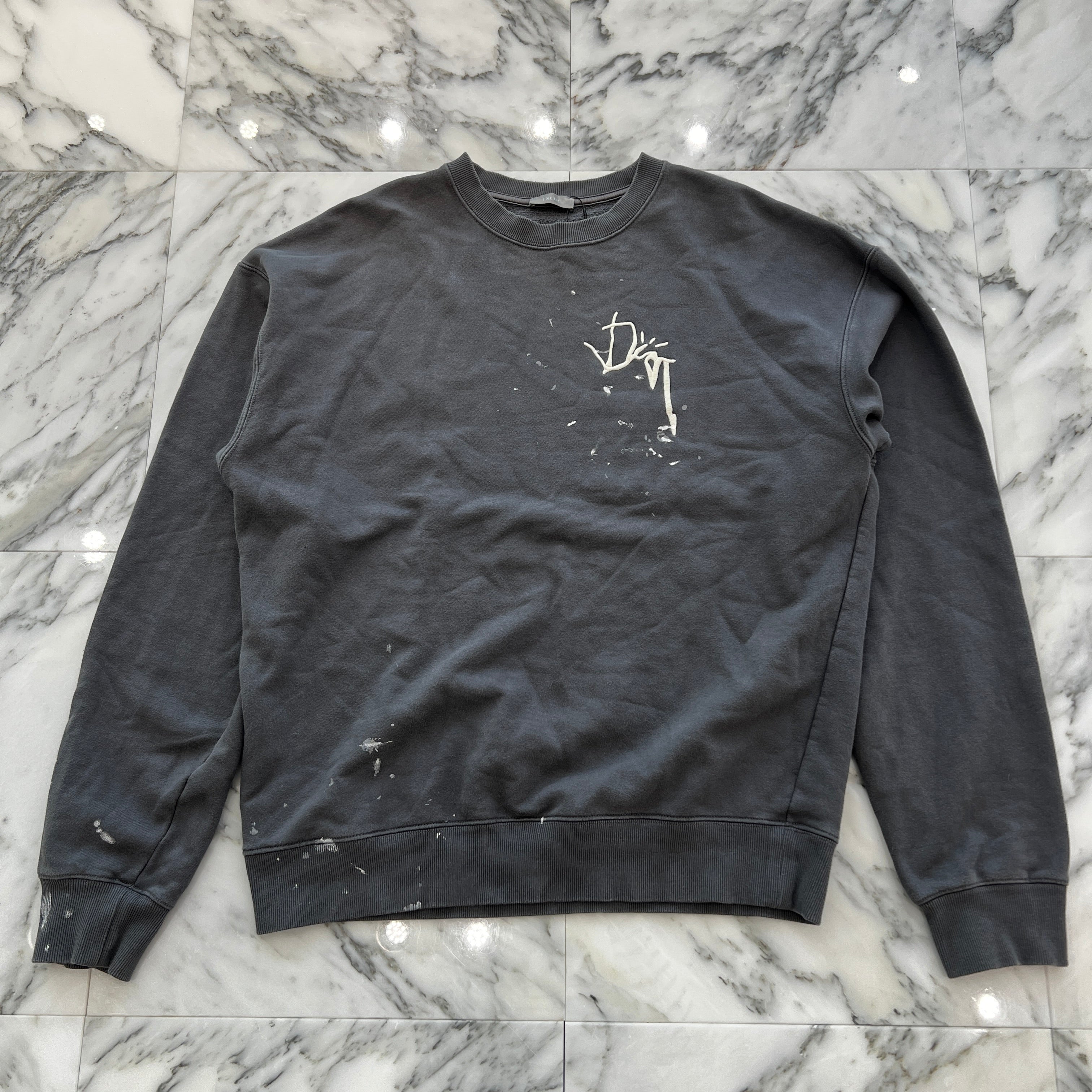 DIOR × Travis Scott 2022AW Oversized Crewneck Sweatshirt 283J679A0531 Size L ディオール × トラヴィススコット オーバーサイズ カクタスジャック クルーネック スウェットシャツ サイズL