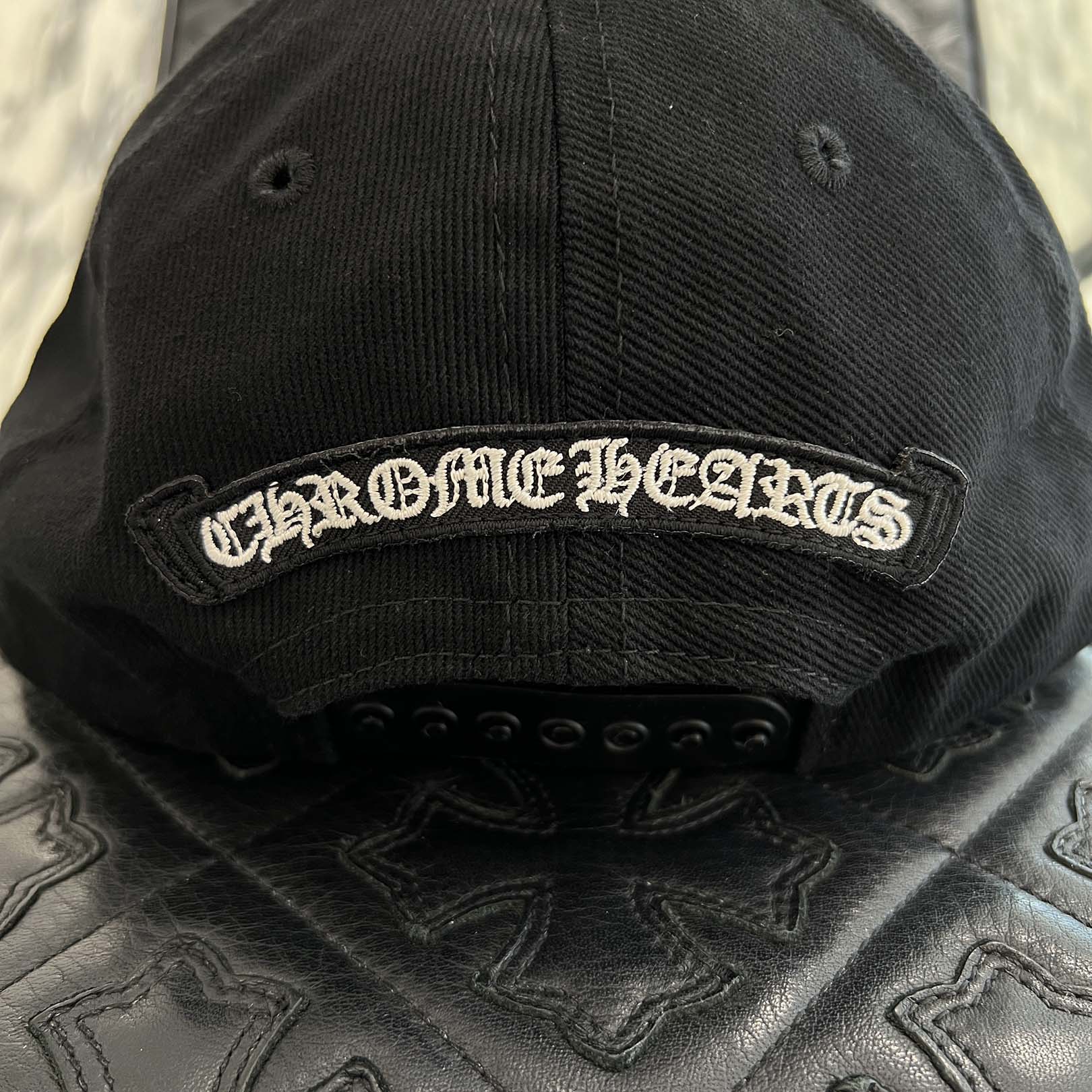 CHROME HEARTS RS3 Cross Embroidery Trucker Cap Size ONE SIZE (53-60) クロムハーツ RS3クロス刺繡 トラッカーキャップ ワンサイズ (53-60)