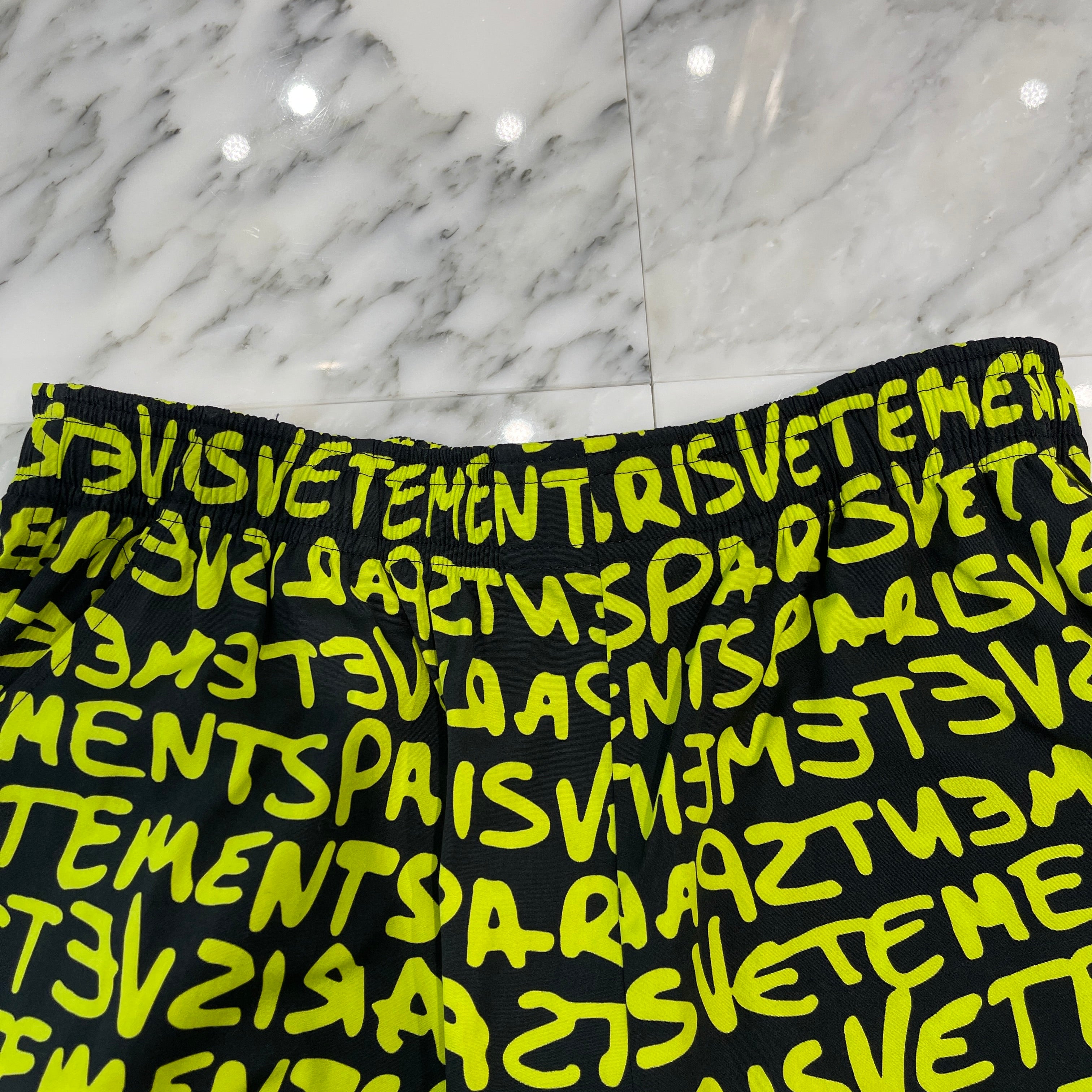 VETEMENTS 2024SS All Over Logo Half Pants UE64SS300BY Size XS ヴェトモン オールオーバーロゴ ハーフパンツ サイズXS