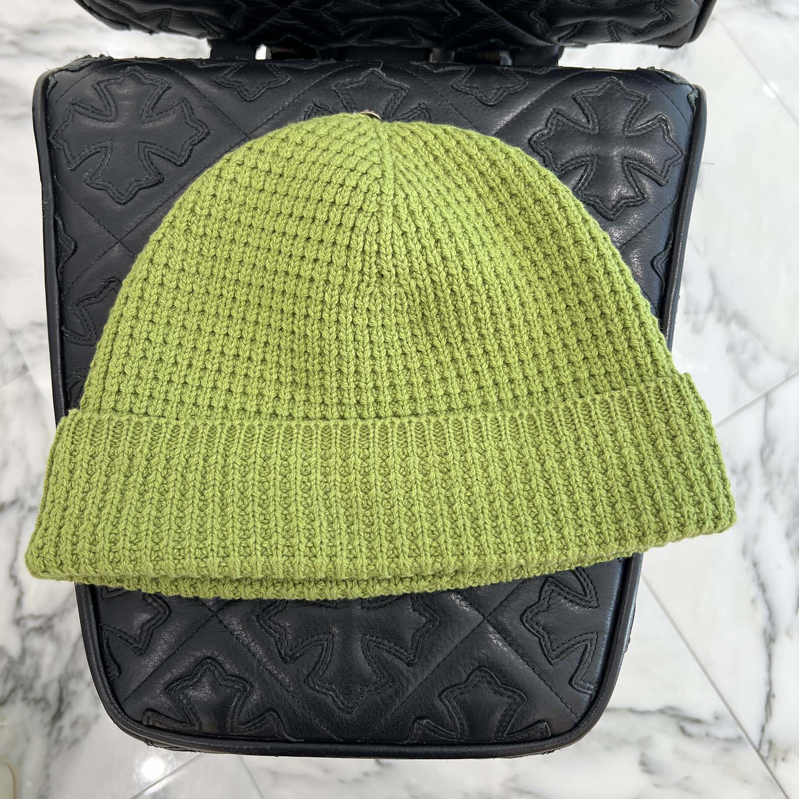 CHROME HEARTS Hit & Run Cashmere Knit Beanie Size ONE SIZE (53-60) クロムハーツ ヒットアンドラン カシミア ニットビーニー サイズ ONE SIZE (53-60)