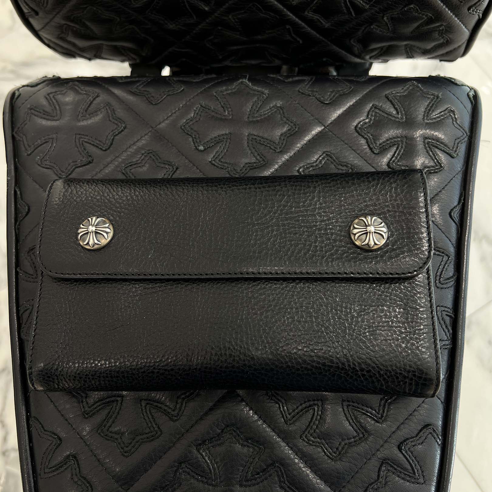 CHROME HEARTS Wave Cross Ball Wallet クロムハーツ ウェーブクロスボール ウォレット