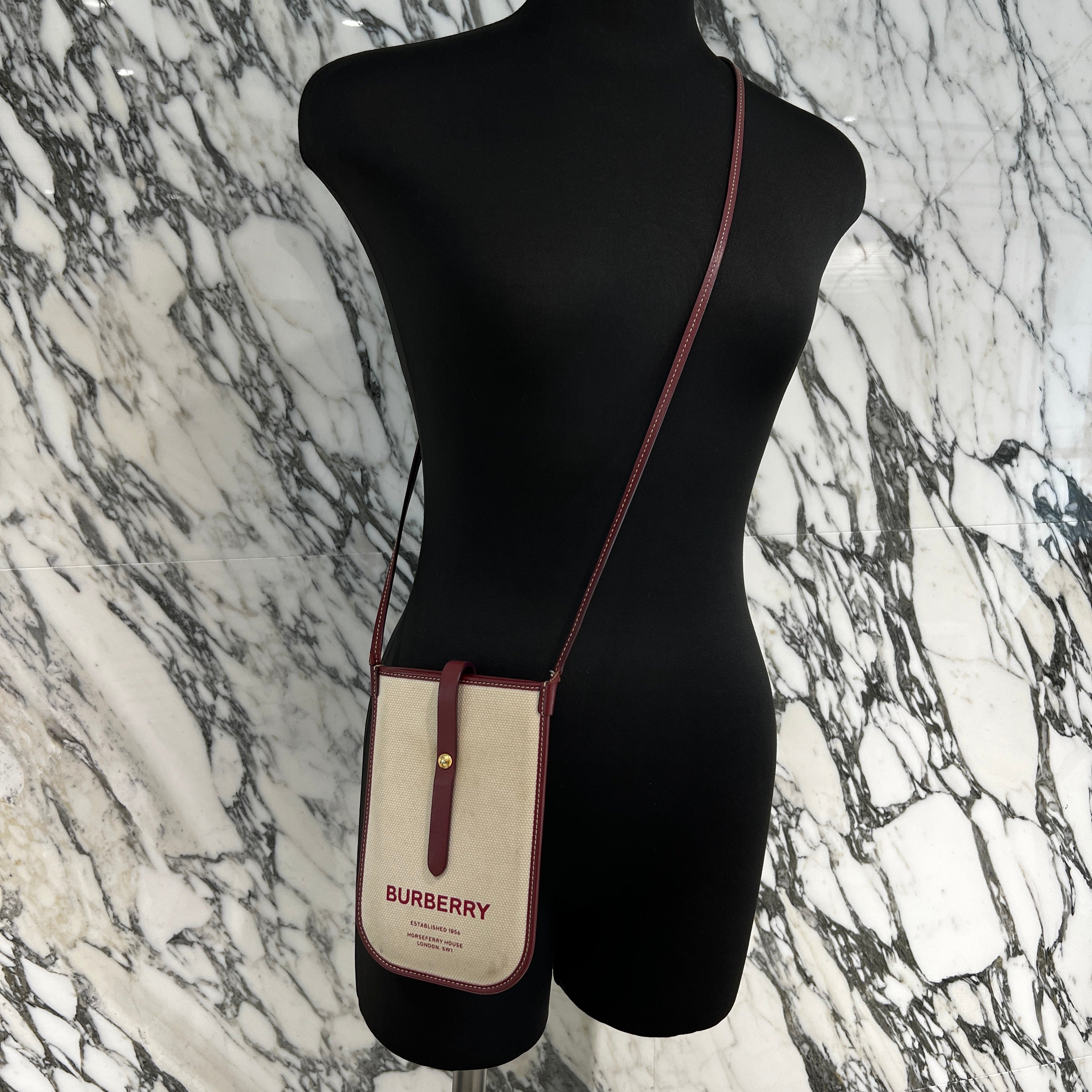 BURBERRY Horse Ferry Print Smart Phone Shoulder Bag バーバリー ホースフェリー プリント スマートフォン ショルダーバッグ