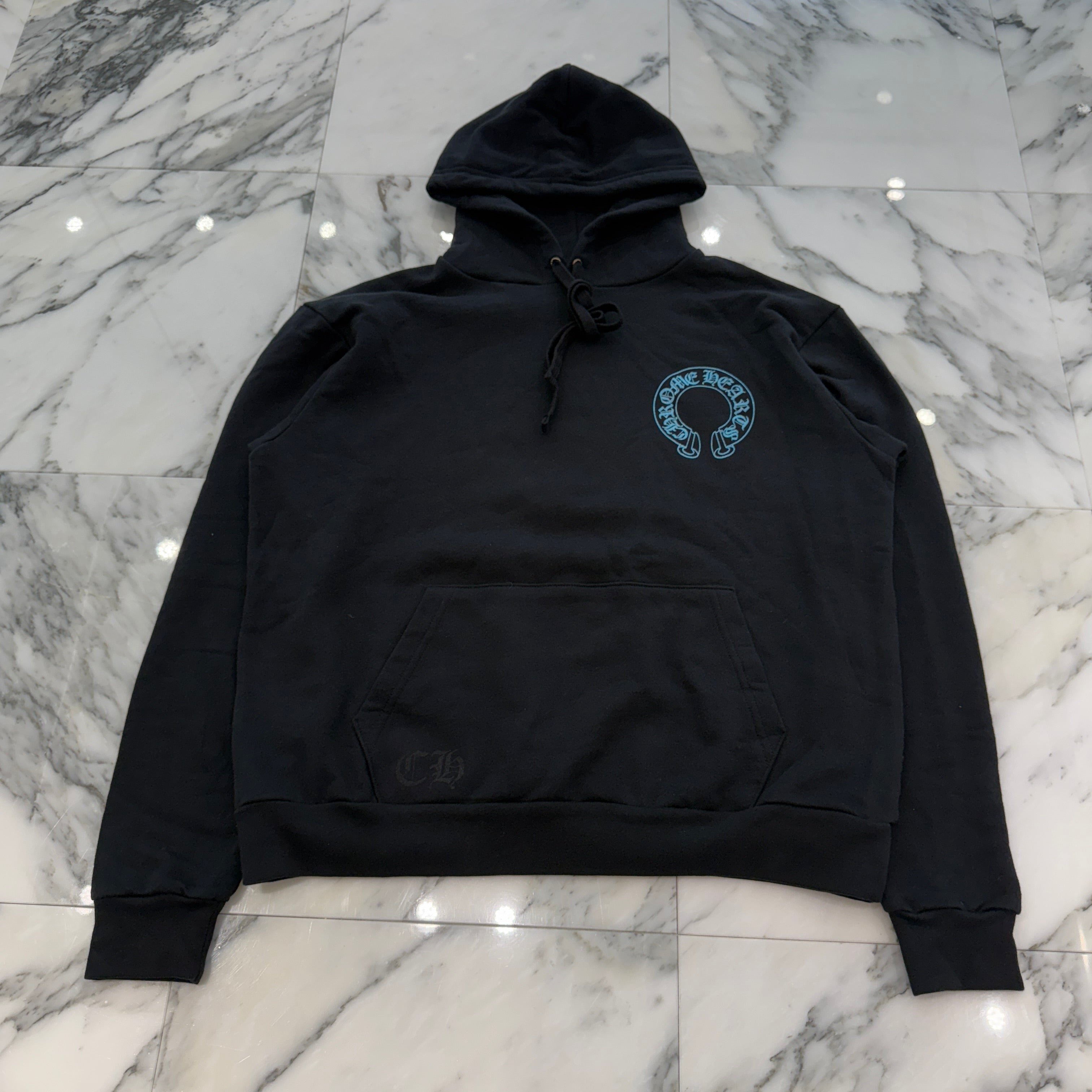 CHROME HEARTS Glitter Back Arch USA Logo Pullover Hoodie Size M クロムハーツ グリッター バックアーチ USA ロゴ プルオーバーフーディー サイズM