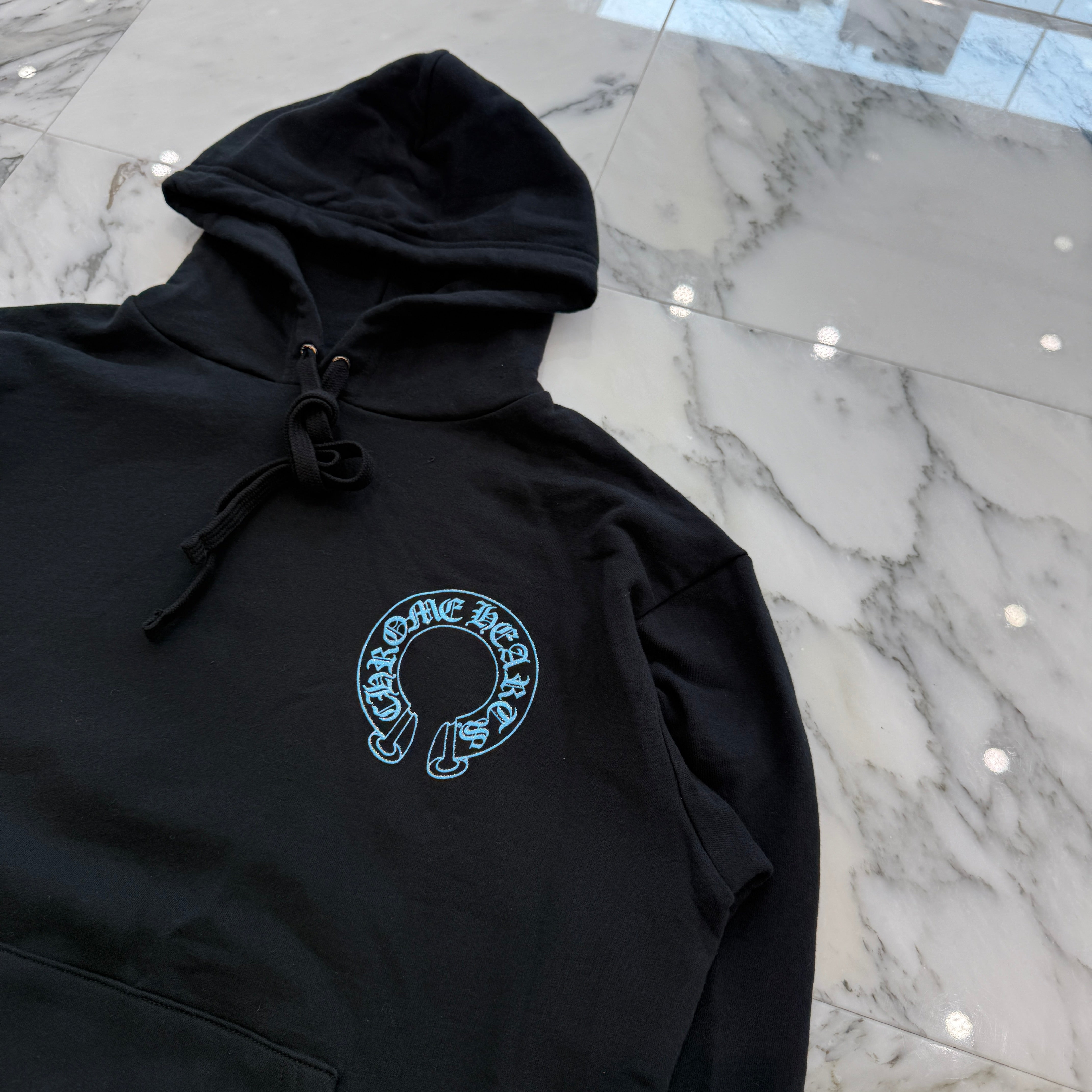 CHROME HEARTS Glitter Back Arch USA Logo Pullover Hoodie Size S クロムハーツ グリッター バックアーチ USA ロゴ プルオーバーフーディー サイズS