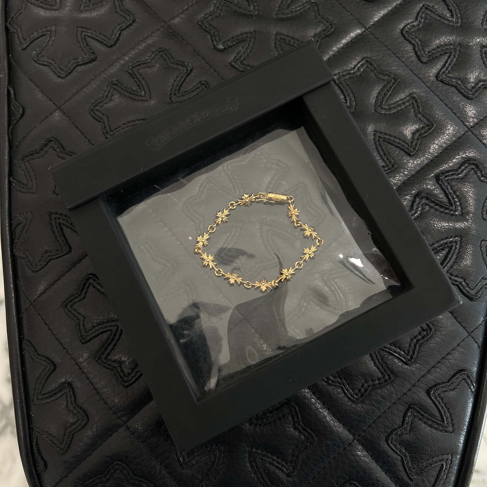 CHROME HEARTS 22K Tiny E CH Plus Bracelet 10 LINK クロムハーツ 22K タイニーE CHプラス ブレスレット 10リンク