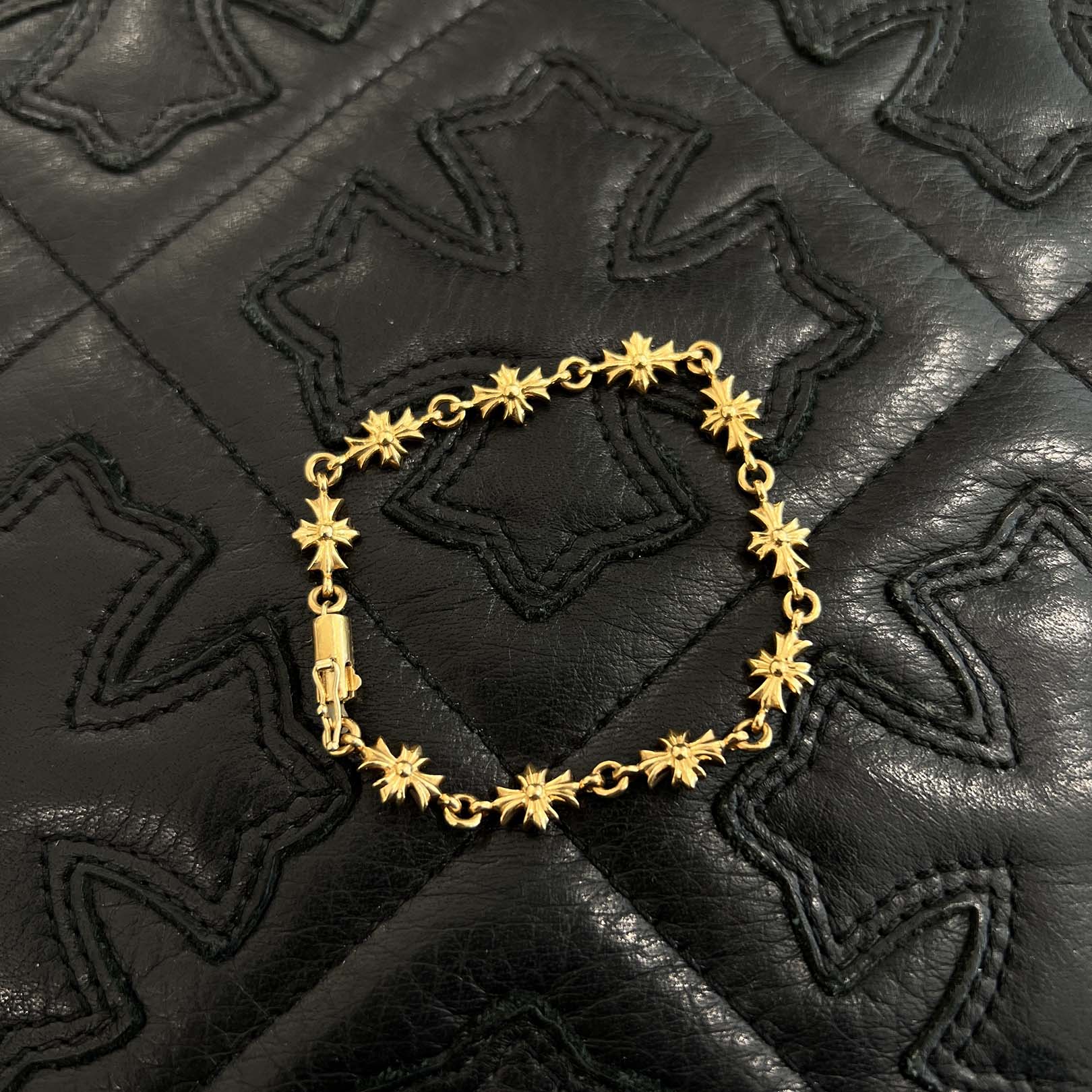 CHROME HEARTS 22K Tiny E CH Plus Bracelet 10 LINK クロムハーツ 22K