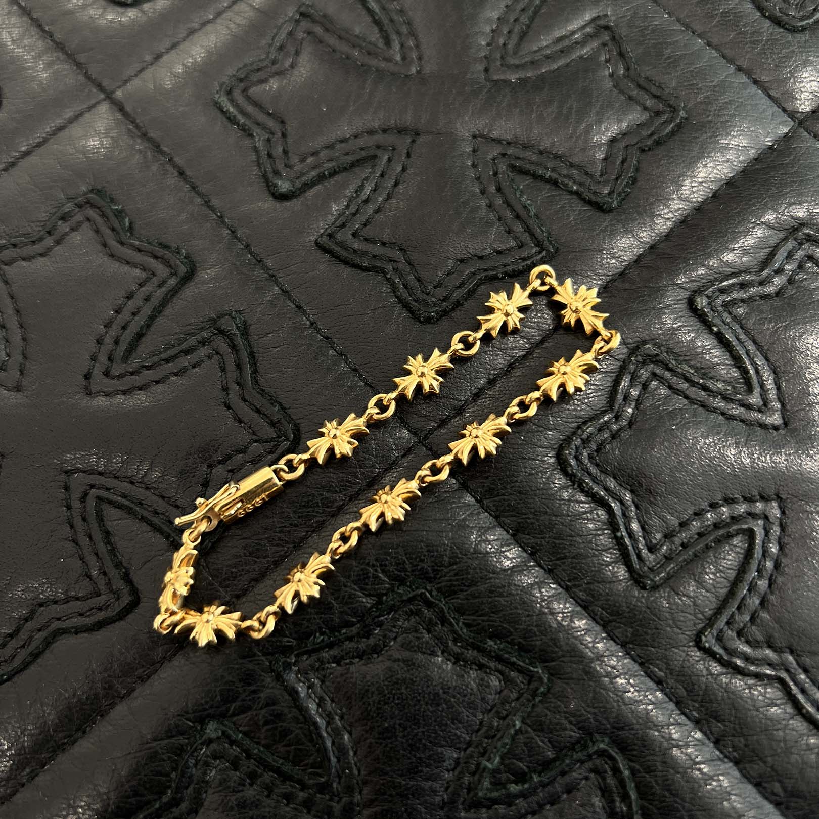 CHROME HEARTS 22K Tiny E CH Plus Bracelet 10 LINK クロムハーツ 22K タイニーE CHプラス ブレスレット 10リンク
