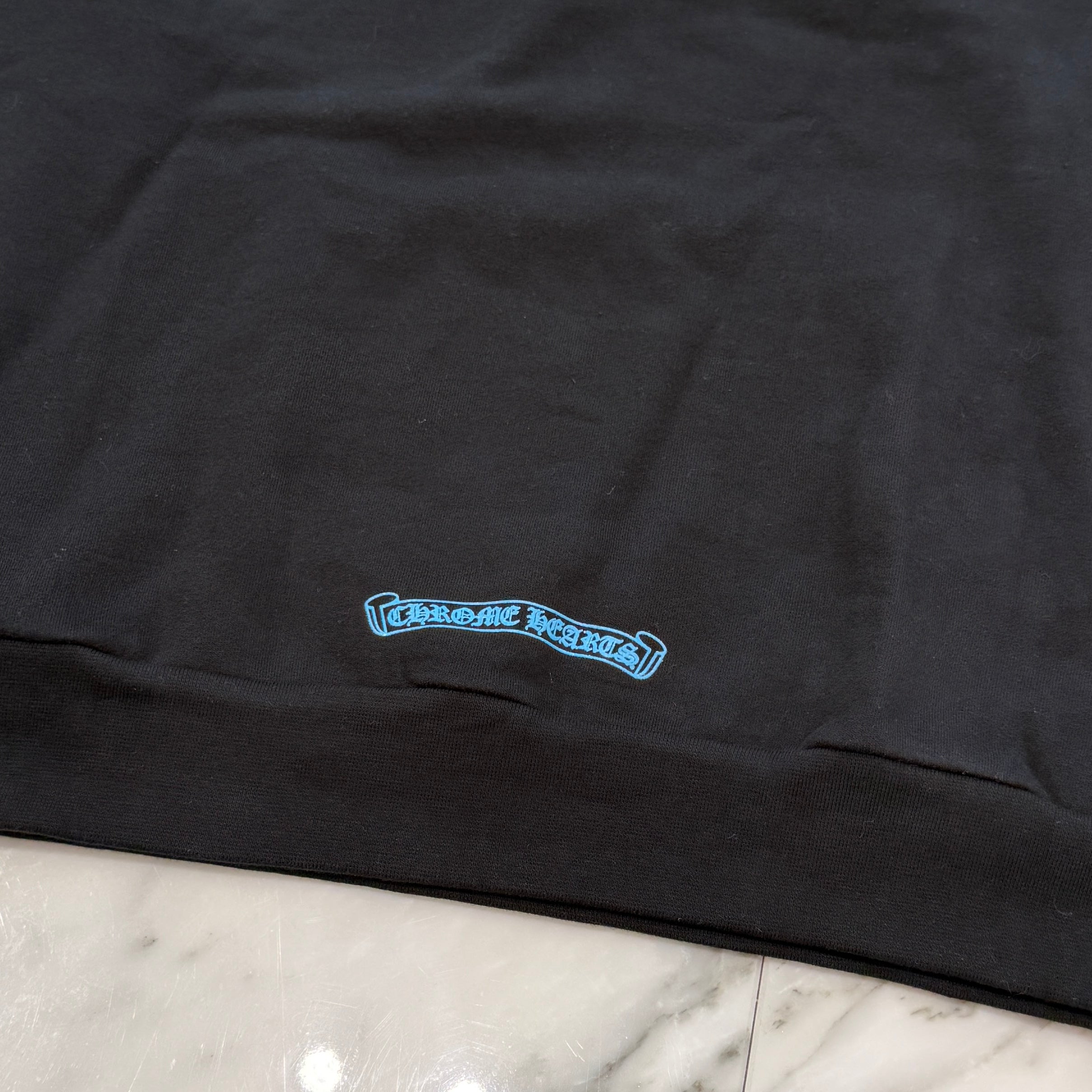 CHROME HEARTS Glitter Back Arch USA Logo Pullover Hoodie Size S クロムハーツ グリッター バックアーチ USA ロゴ プルオーバーフーディー サイズS