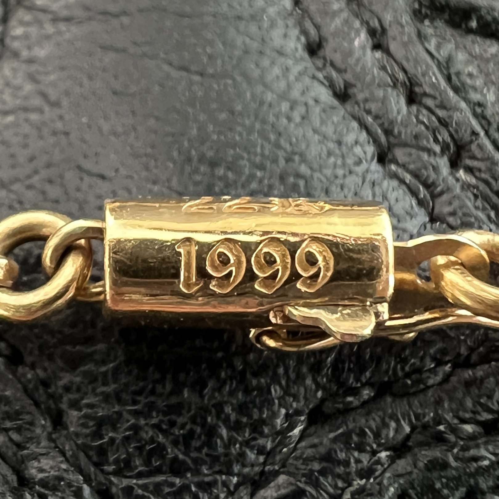 CHROME HEARTS 22K Tiny E CH Plus Bracelet 10 LINK クロムハーツ 22K タイニーE CHプラス ブレスレット 10リンク