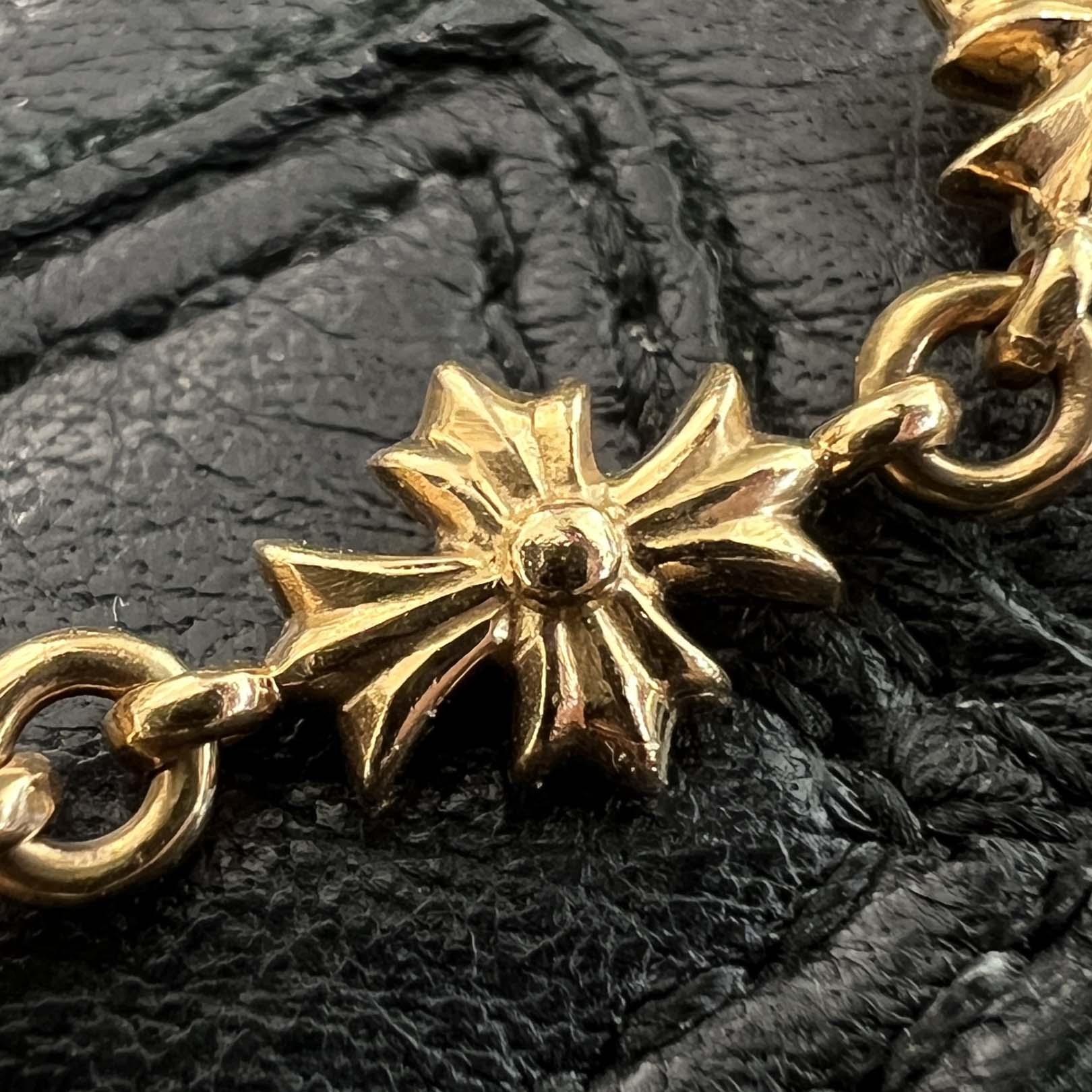 CHROME HEARTS 22K Tiny E CH Plus Bracelet 10 LINK クロムハーツ 22K タイニーE CHプラス ブレスレット 10リンク