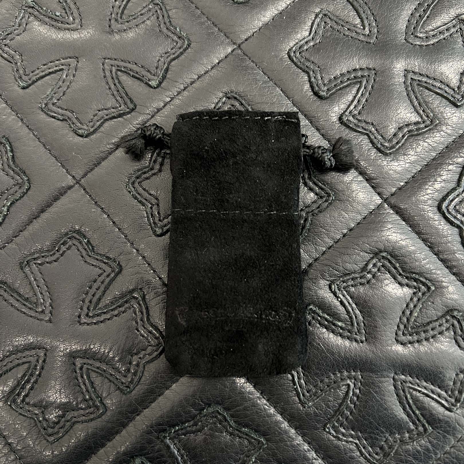 CHROME HEARTS 22K Tiny Cut Out Cross Dock Tag Pendant Charm Pave Diamond クロムハーツ 22K タイニー カットアウトクロス ドッグタグ ペンダントチャーム パヴェダイヤモンド