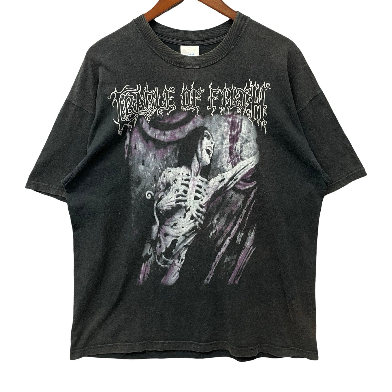 Vintage 00's Cradle Of Filth "Total Fucking Darkness" S/S Tee Size XL