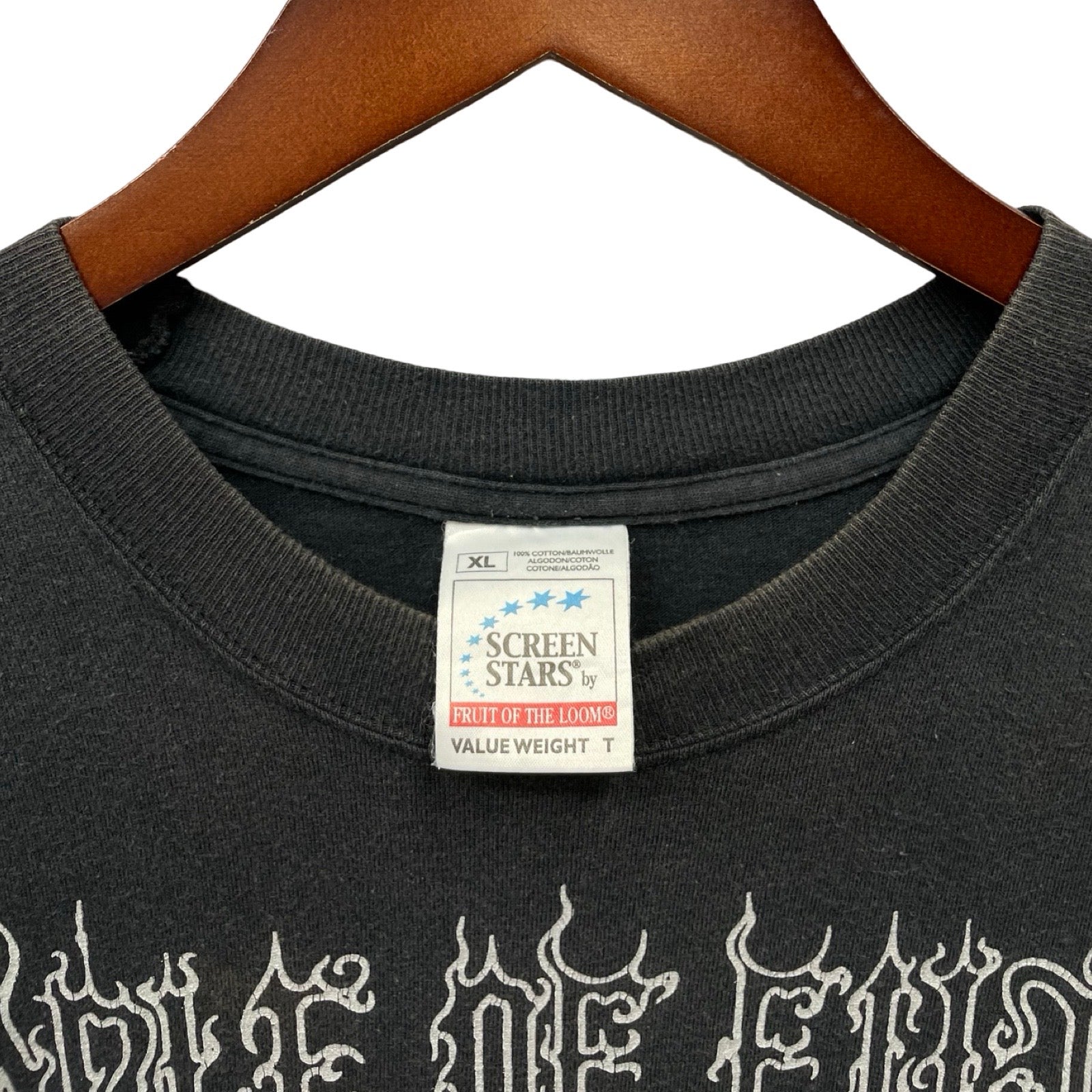 Vintage 00's Cradle Of Filth "Total Fucking Darkness" S/S Tee Size XL