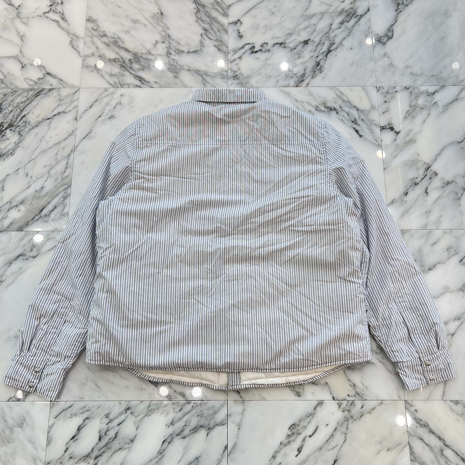 CHROME HEARTS Y NOT WORK DOG Striped Down Jacket Size XL クロムハーツ ワイノット ワークドッグ ストライプ ダウンジャケット サイズXL