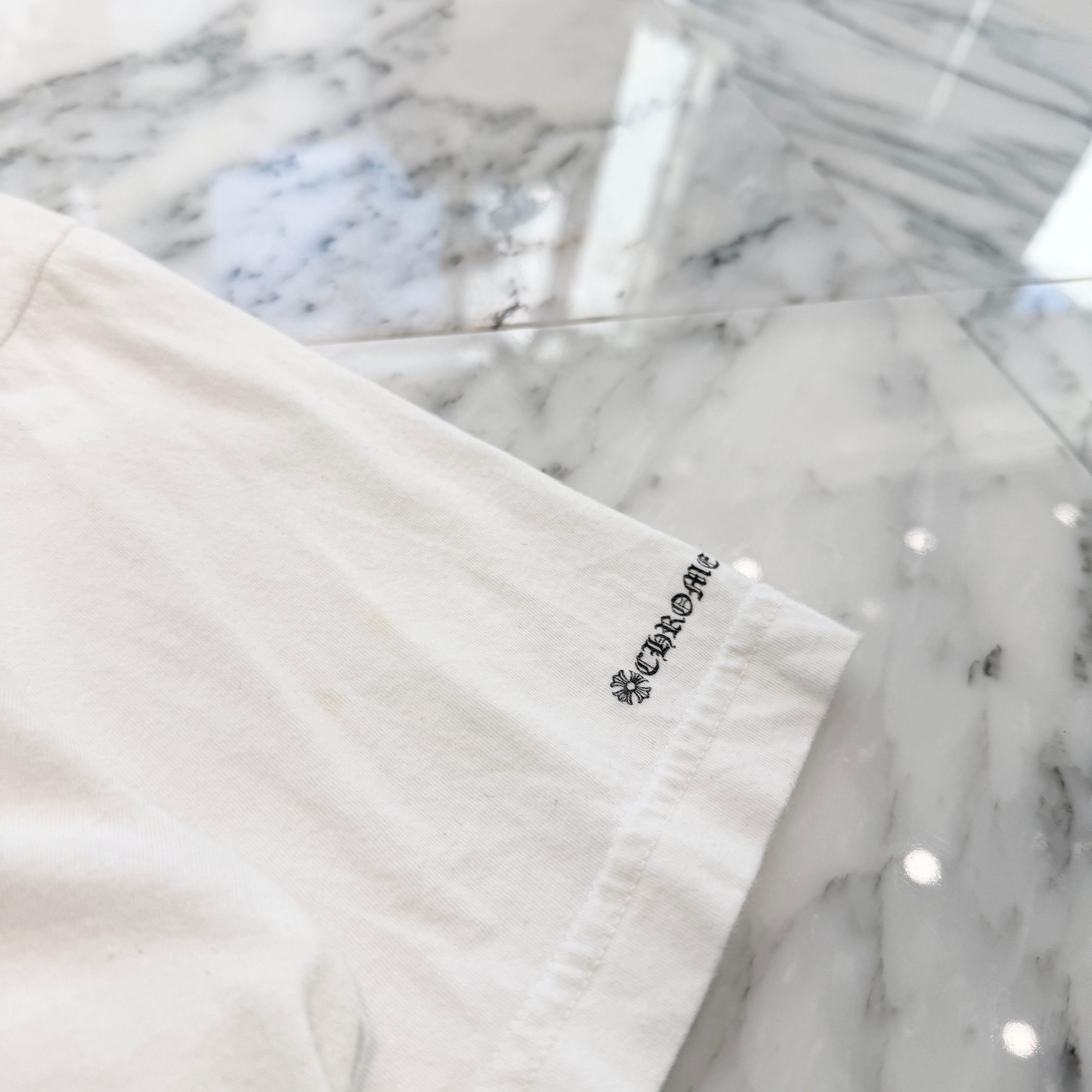 CHROME HEARTS Neck Logo Tee Size L クロムハーツ ネックロゴ Tシャツ