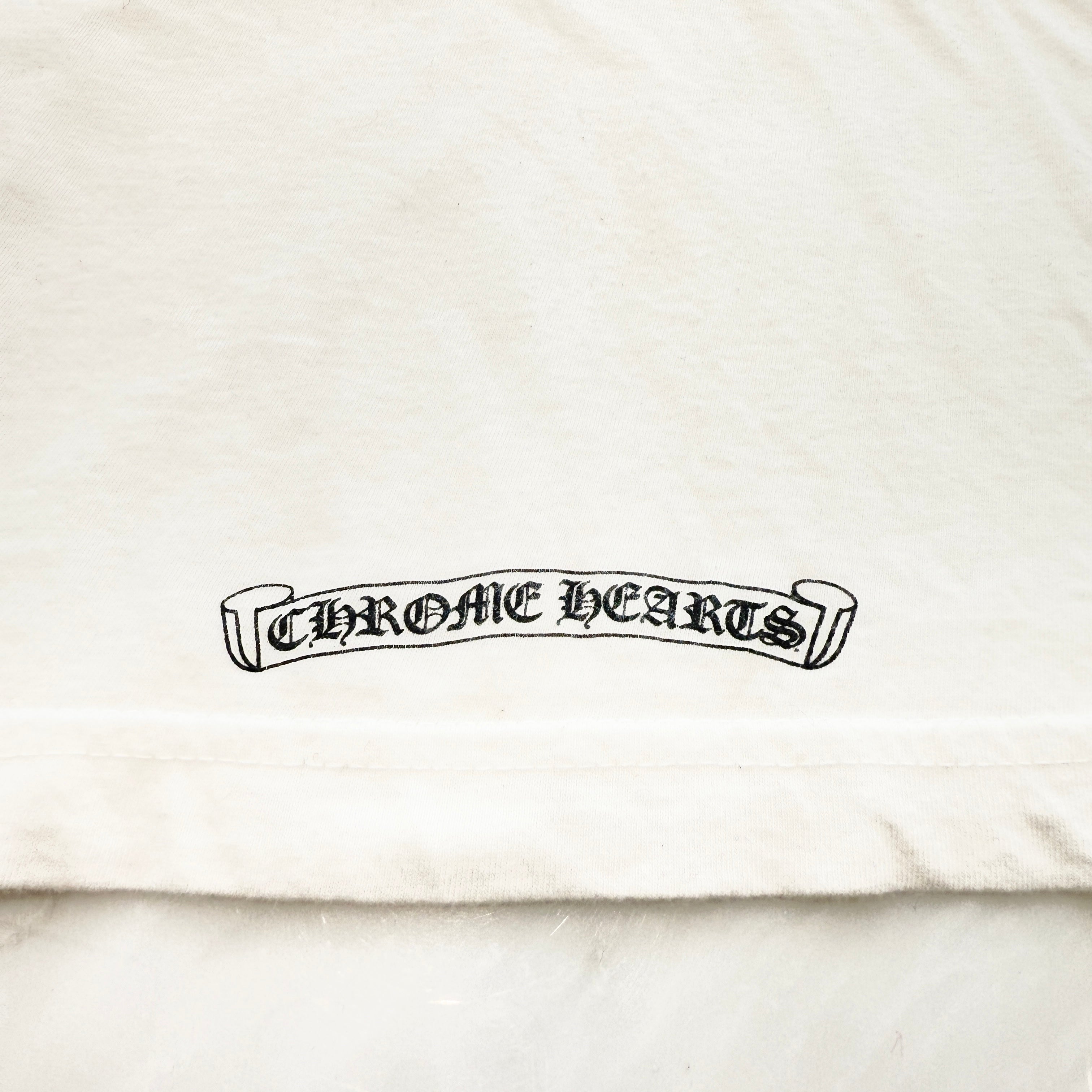 CHROME HEARTS Neck Logo Tee Size L クロムハーツ ネックロゴ Tシャツ