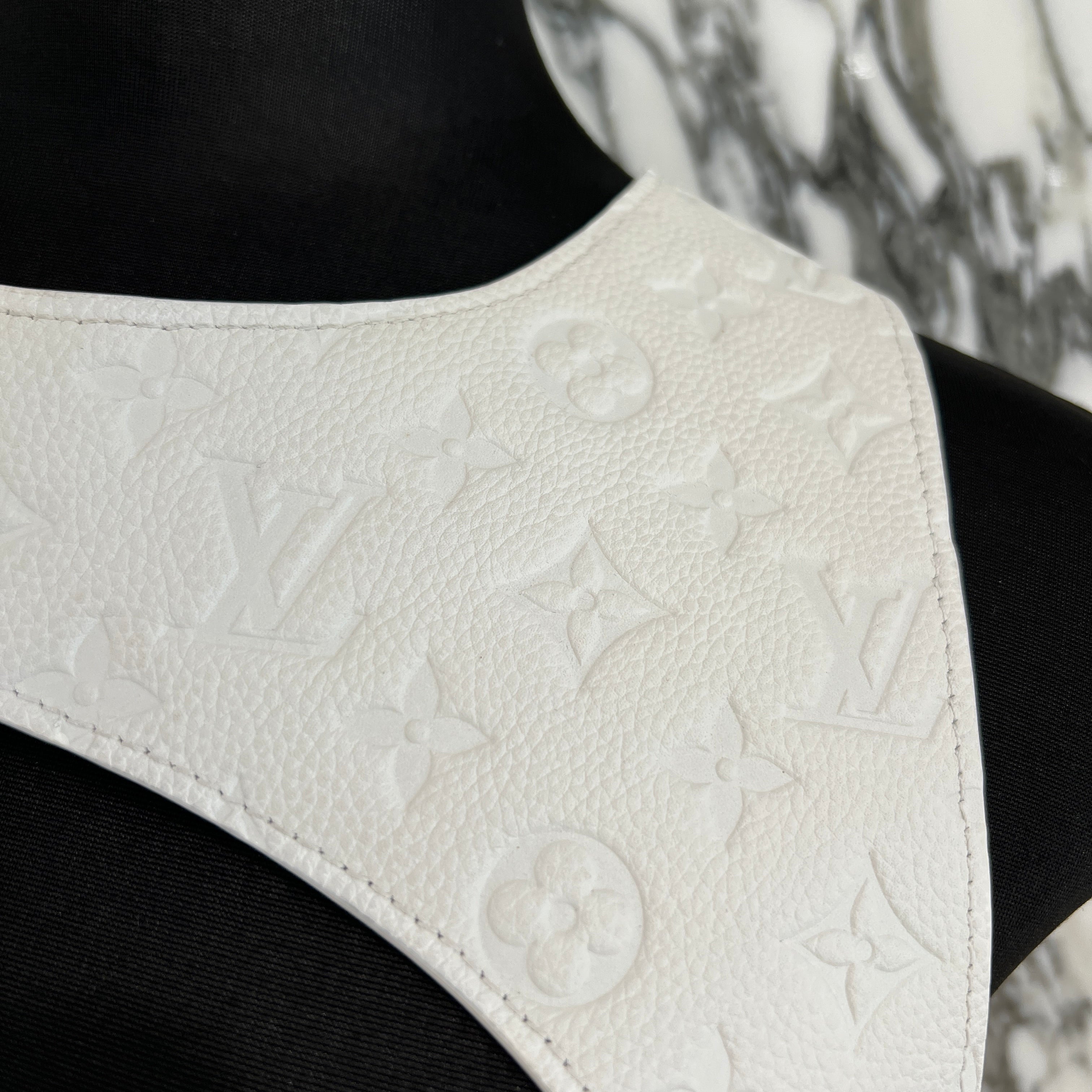 LOUIS VUITTON × Virgil Abloh 2019SS LV Monogram Leather Harness Vest Size S ルイヴィトン × ヴァージルアブロー LVモノグラム レザー ハーネス ベスト サイズS