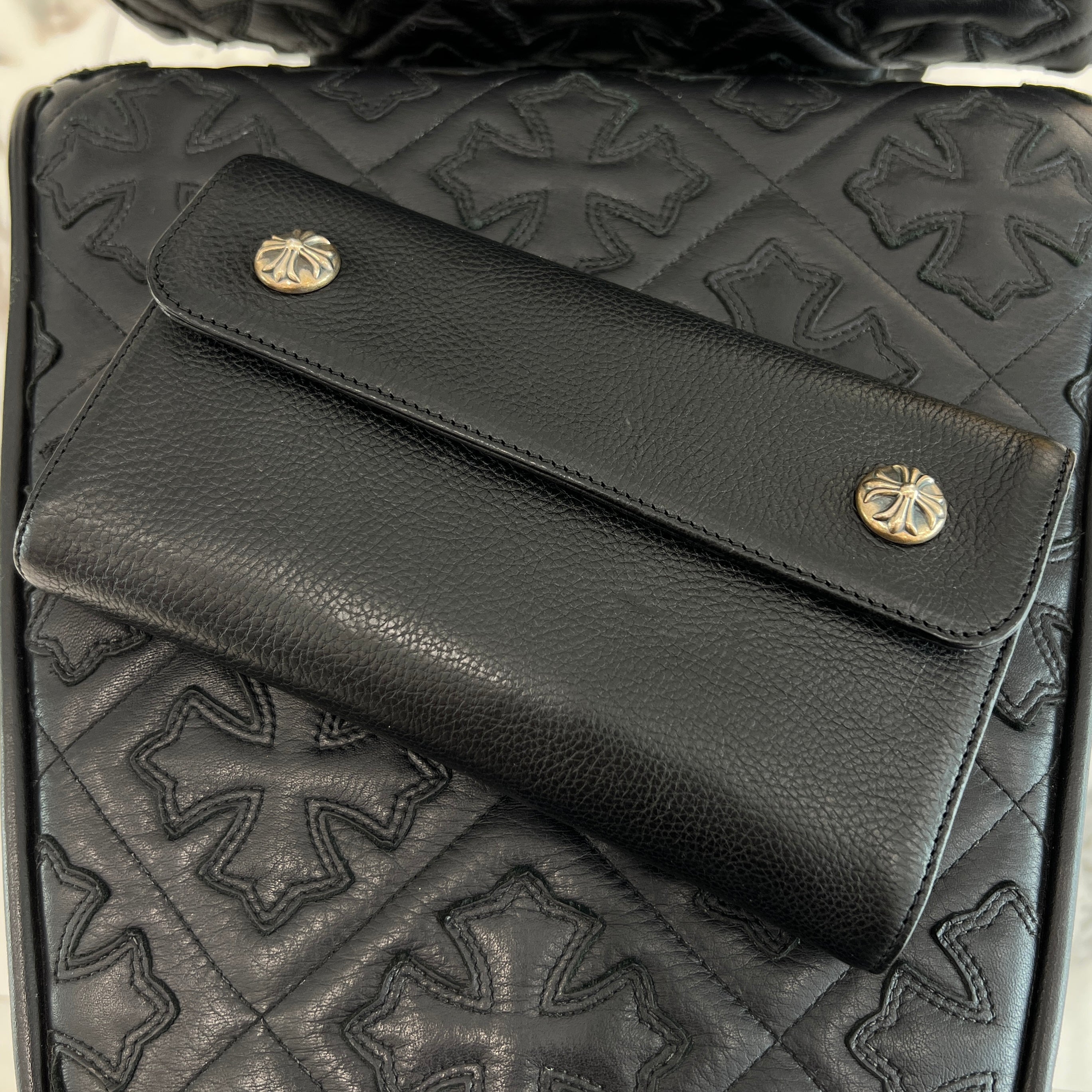 CHROME HEARTS Wave Cross Ball Wallet クロムハーツ ウェーブクロスボール ウォレット
