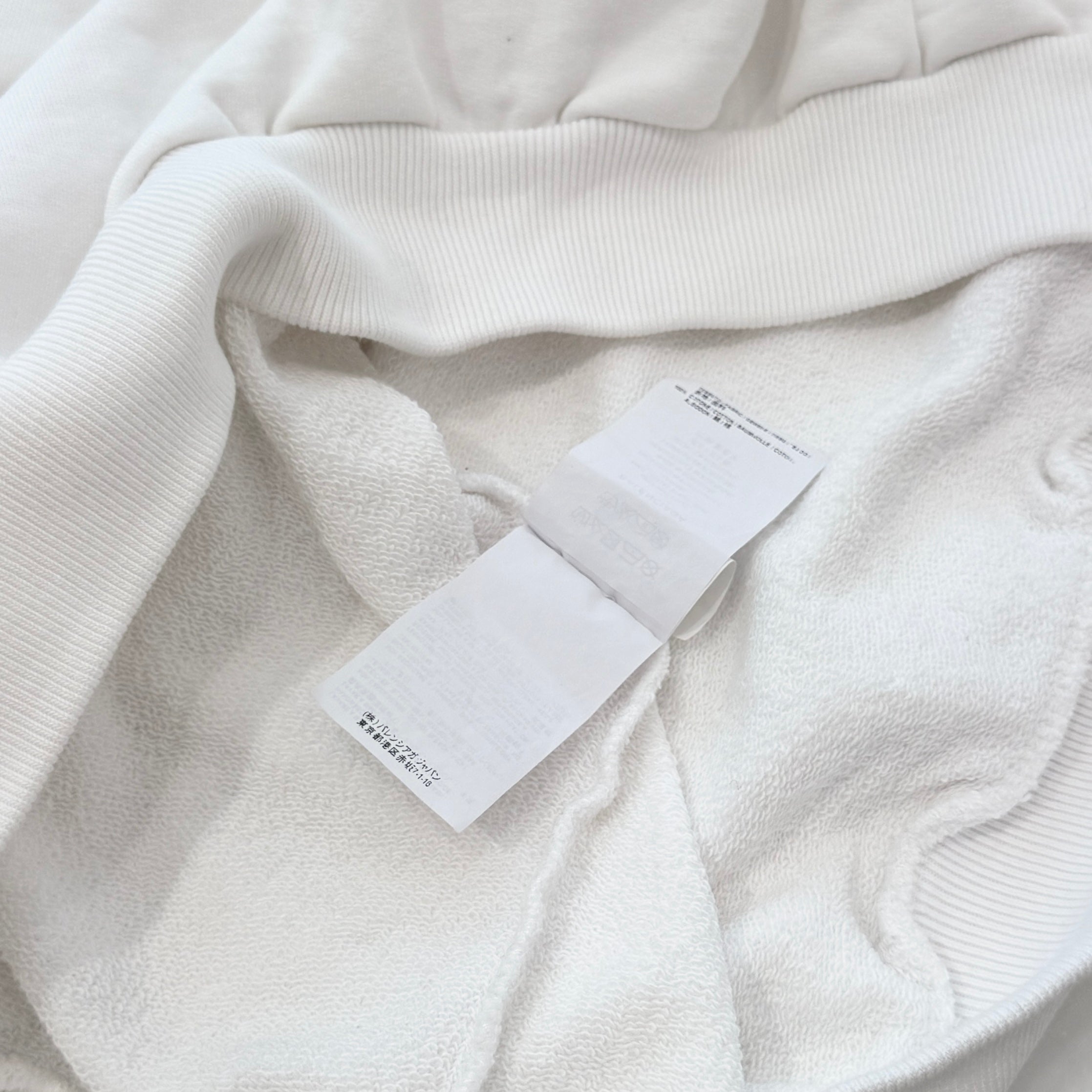 BALENCIAGA 2017AW Small Logo Print Pullover Hoodie 492249 TYK27 Size M バレンシアガ スモールロゴプリント プルオーバーフーディ サイズM