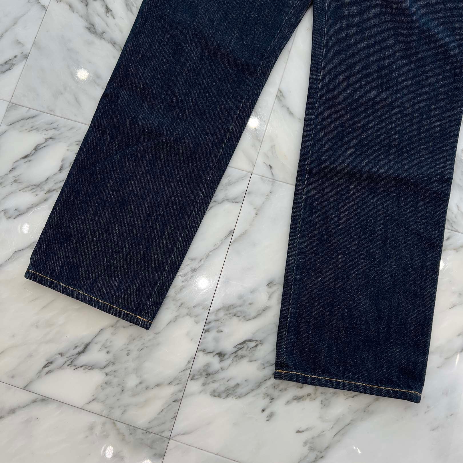 CHANEL 2024SS Cruise Coco Mark Embroidered Wide Denim Pants