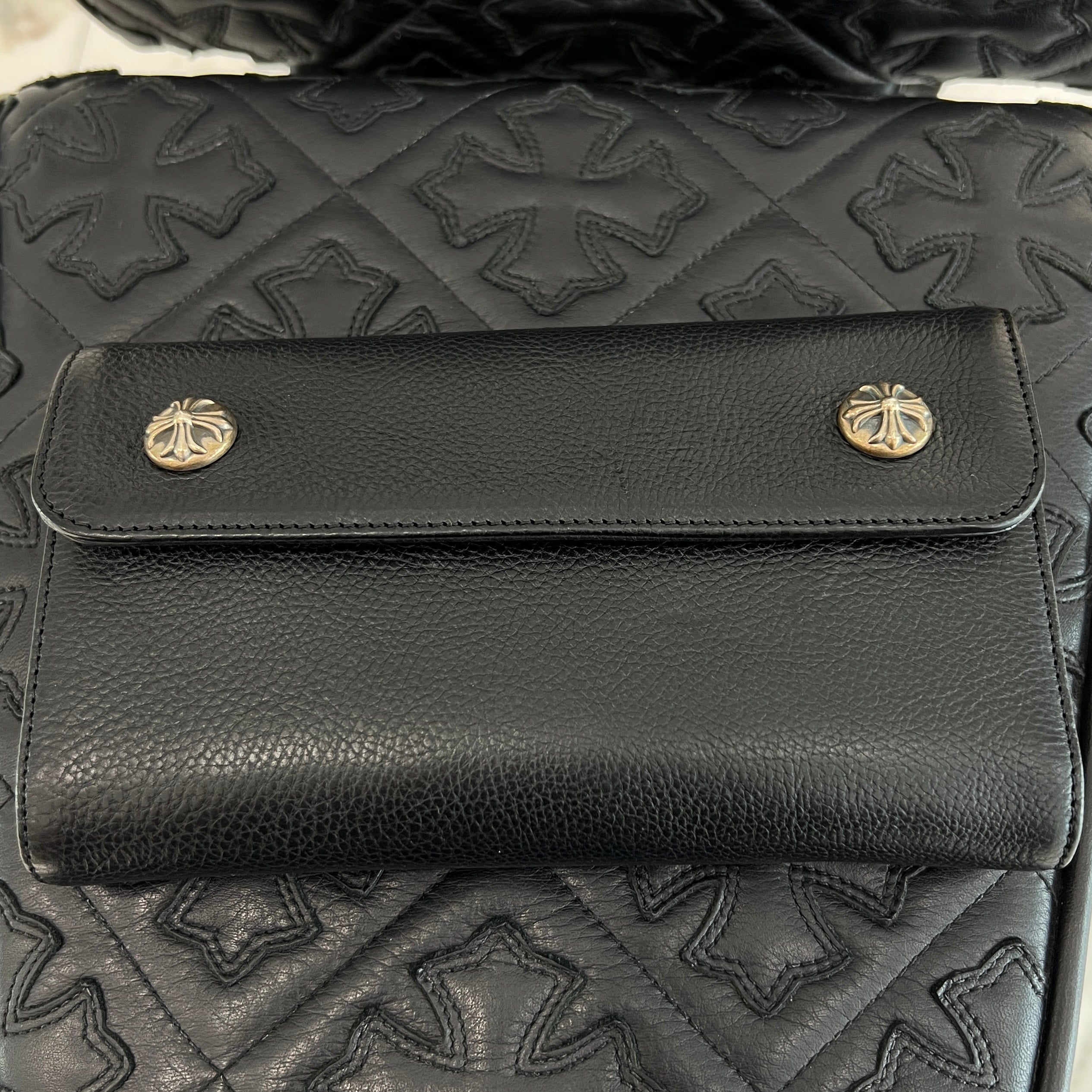 CHROME HEARTS Wave Cross Ball Wallet クロムハーツ ウェーブクロスボール ウォレット