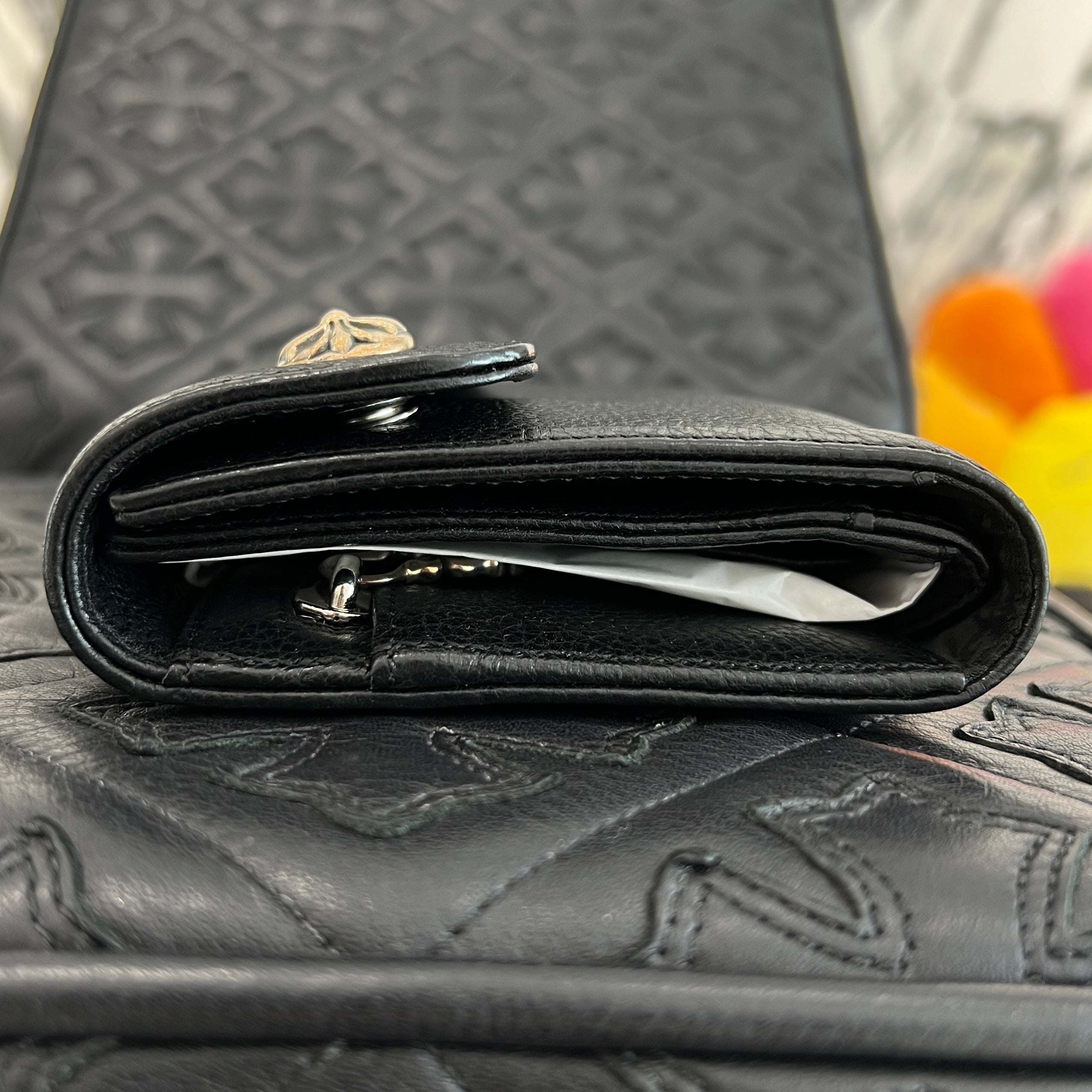 CHROME HEARTS Wave Cross Ball Wallet クロムハーツ ウェーブクロスボール ウォレット