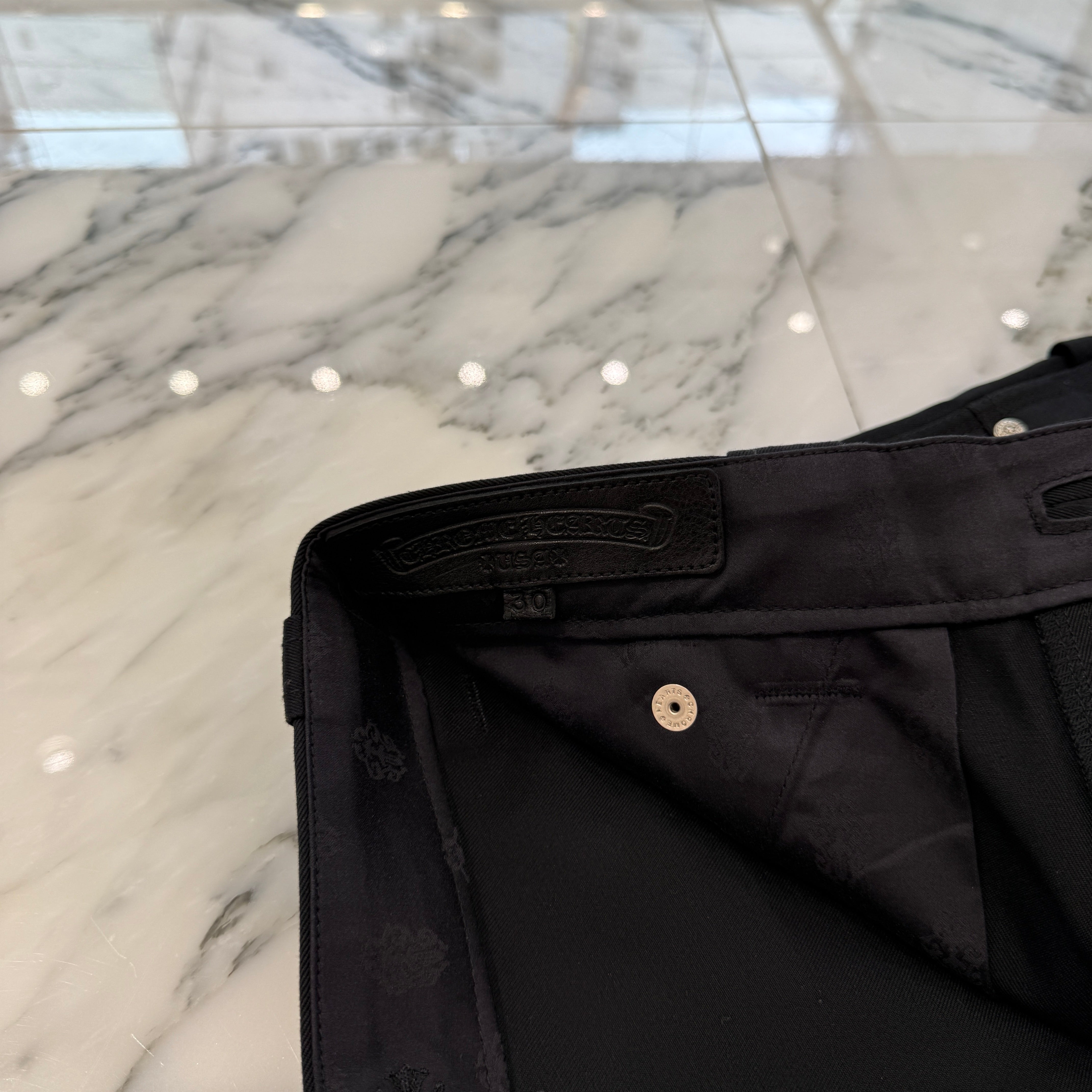 CHROME HEARTS Carpenter Cross Ball Button Denim Shorts Size 30 クロムハーツ カーペンター クロスボールボタン デニムショーツ サイズ30