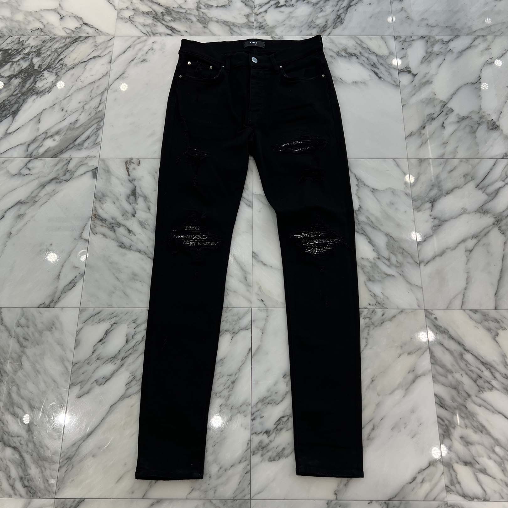 AMIRI MX-1 Bandana Distressed Skinny Jeans Size 33 アミリ MX-1 バンダナ ダメージ加工 スキニーデニム サイズ33