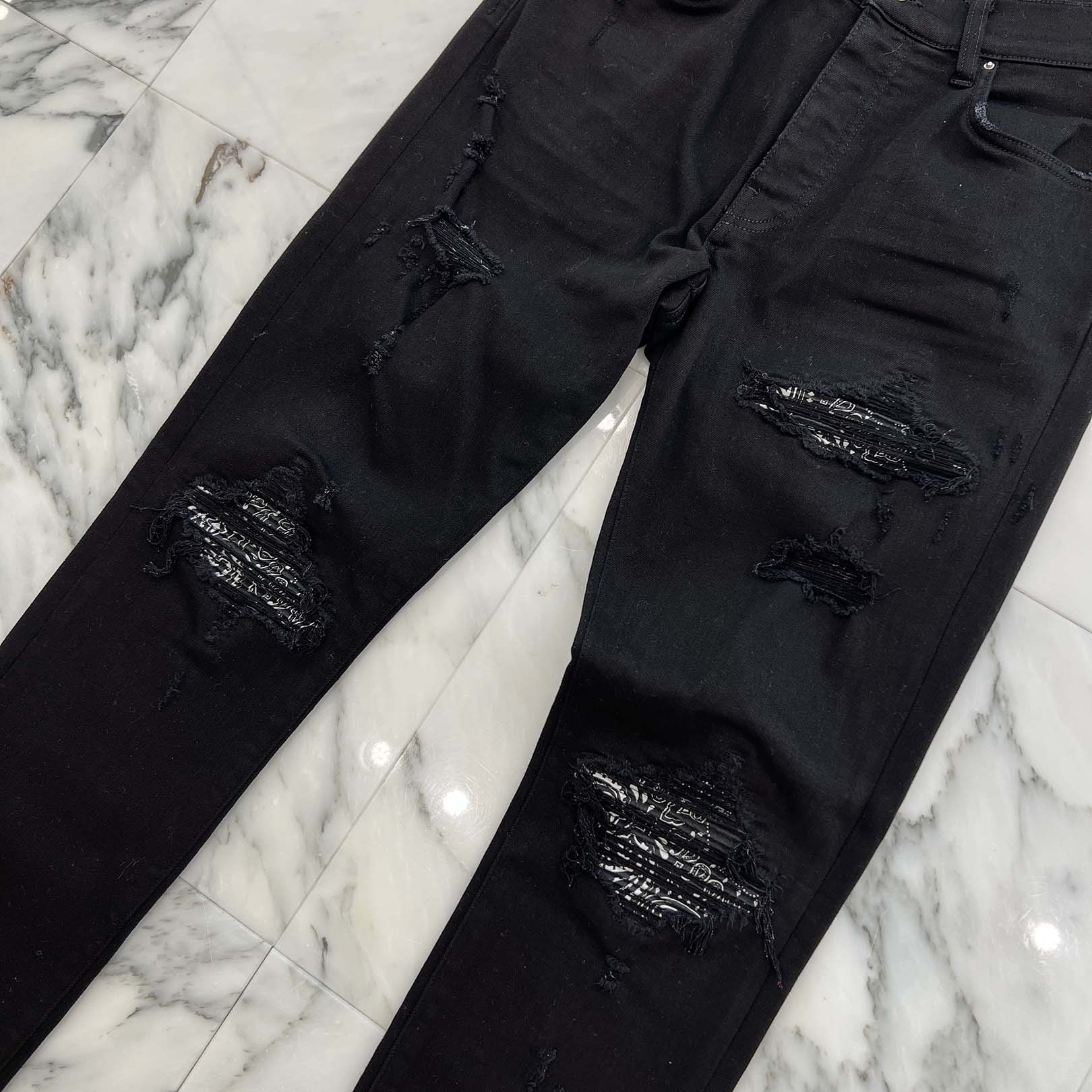 AMIRI MX-1 Bandana Distressed Skinny Jeans Size 33 アミリ MX-1 バンダナ ダメージ加工 スキニーデニム サイズ33