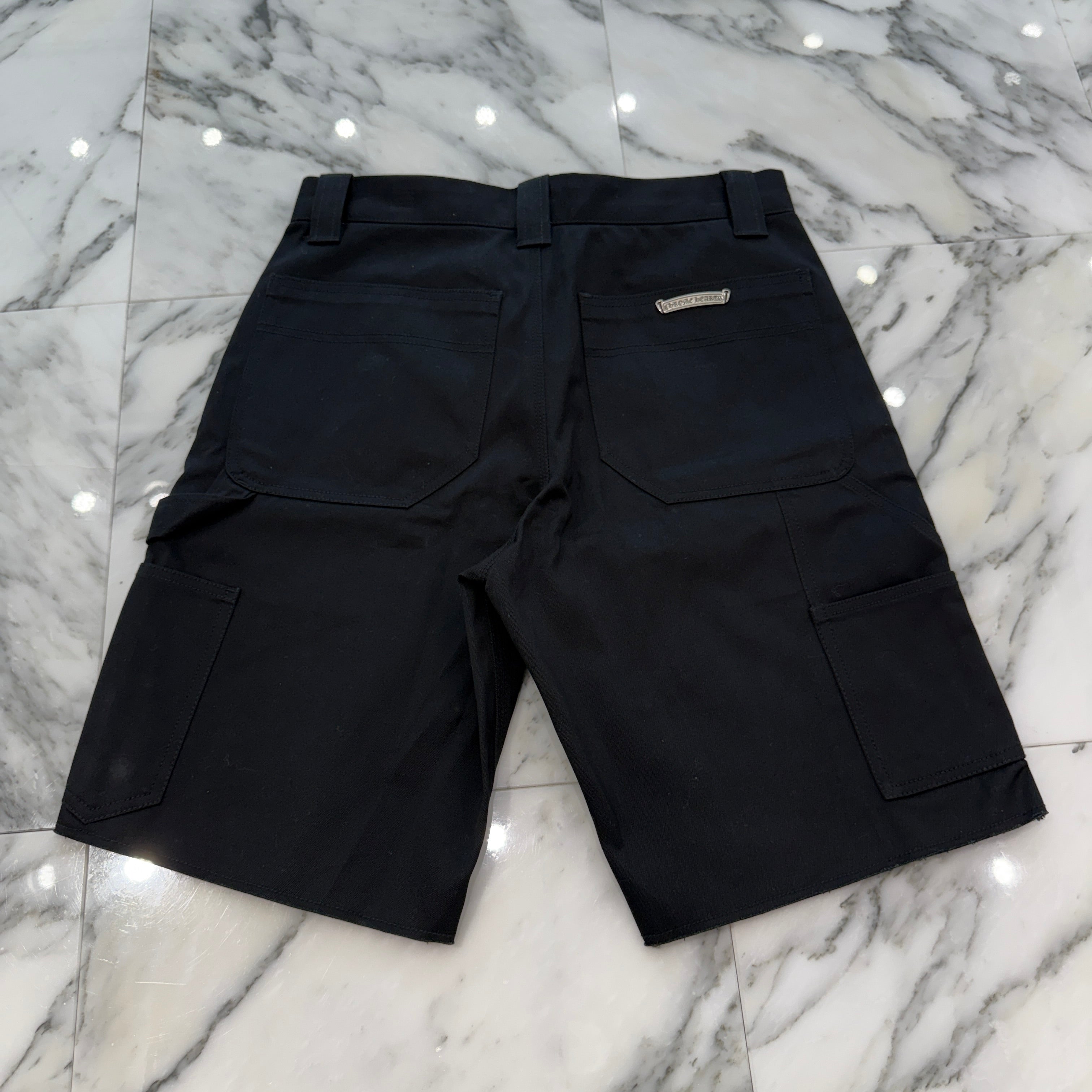 CHROME HEARTS Carpenter Cross Ball Button Denim Shorts Size 34 クロムハーツ カーペンター クロスボールボタン デニムショーツ サイズ34