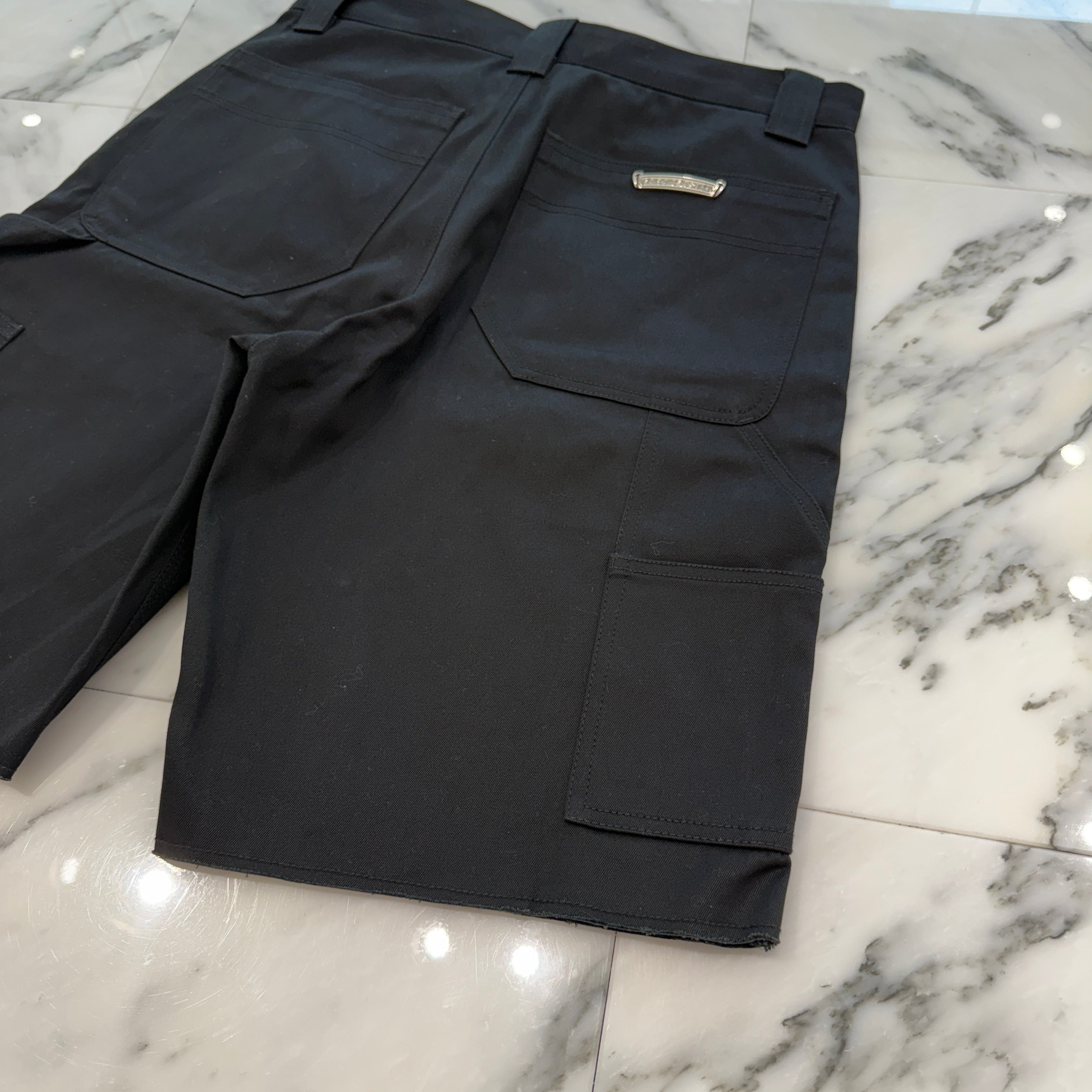 CHROME HEARTS Carpenter Cross Ball Button Denim Shorts Size 34 クロムハーツ カーペンター クロスボールボタン デニムショーツ サイズ34