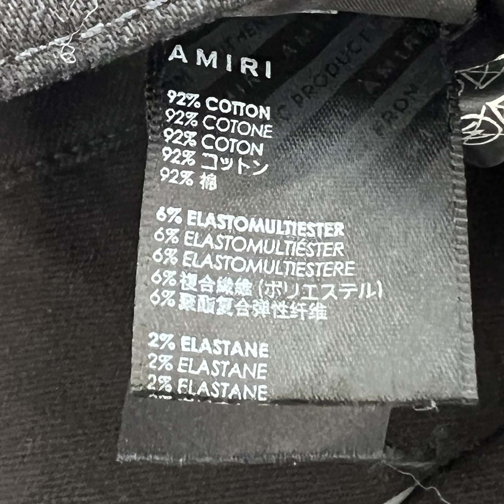 AMIRI MX-1 Bandana Distressed Skinny Jeans Size 33 アミリ MX-1 バンダナ ダメージ加工 スキニーデニム サイズ33