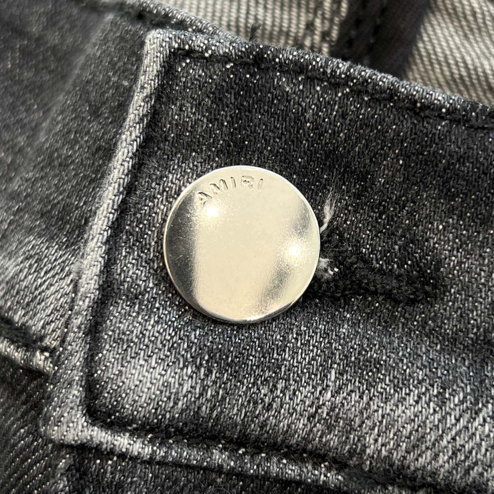 AMIRI MX-1 Leather Jeans Storm Skinny Denim Size 33 アミリ MX-1 レザージーンズストームスキニーデニム サイズ33