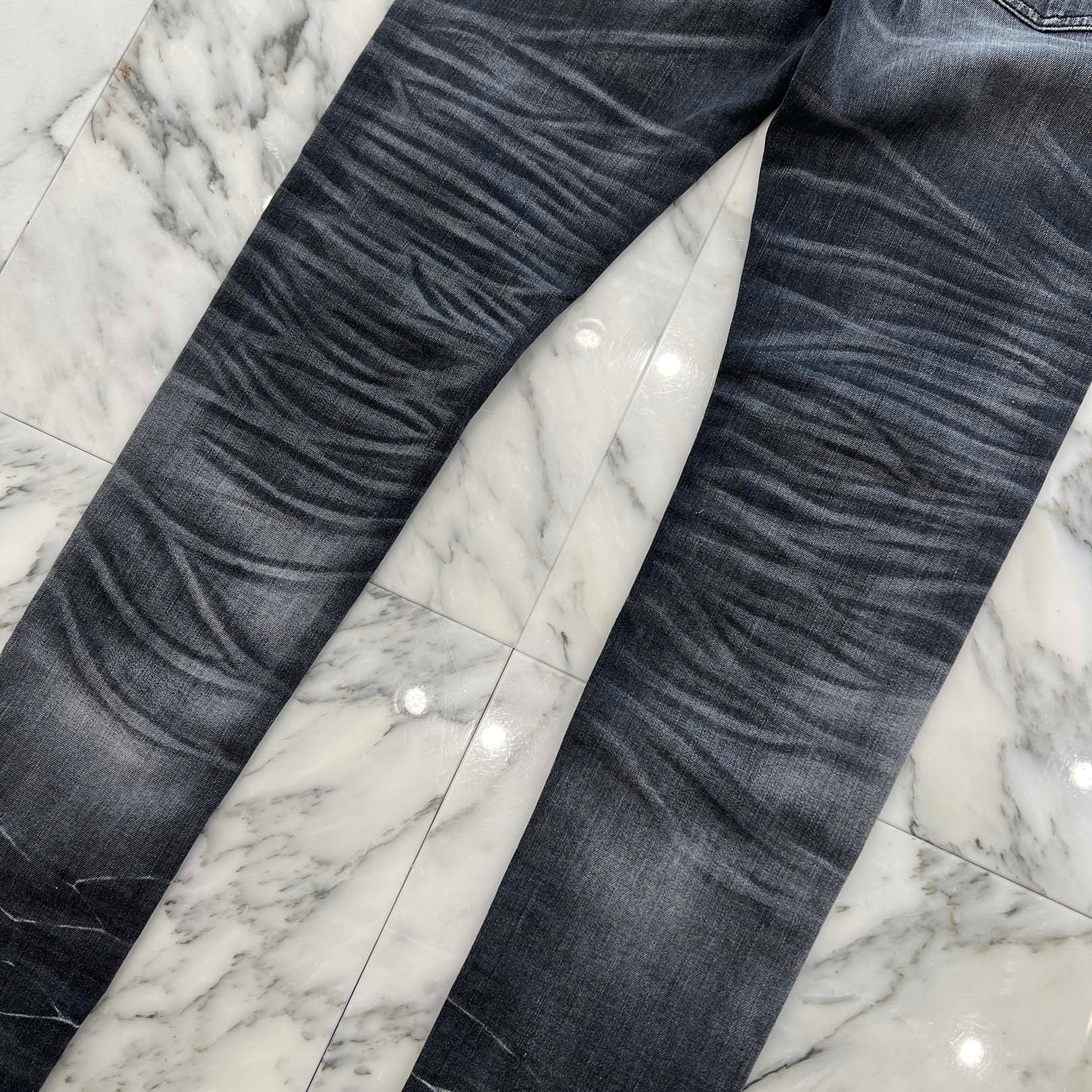 AMIRI MX-1 Leather Jeans Storm Skinny Denim Size 33 アミリ MX-1 レザージーンズストームスキニーデニム サイズ33