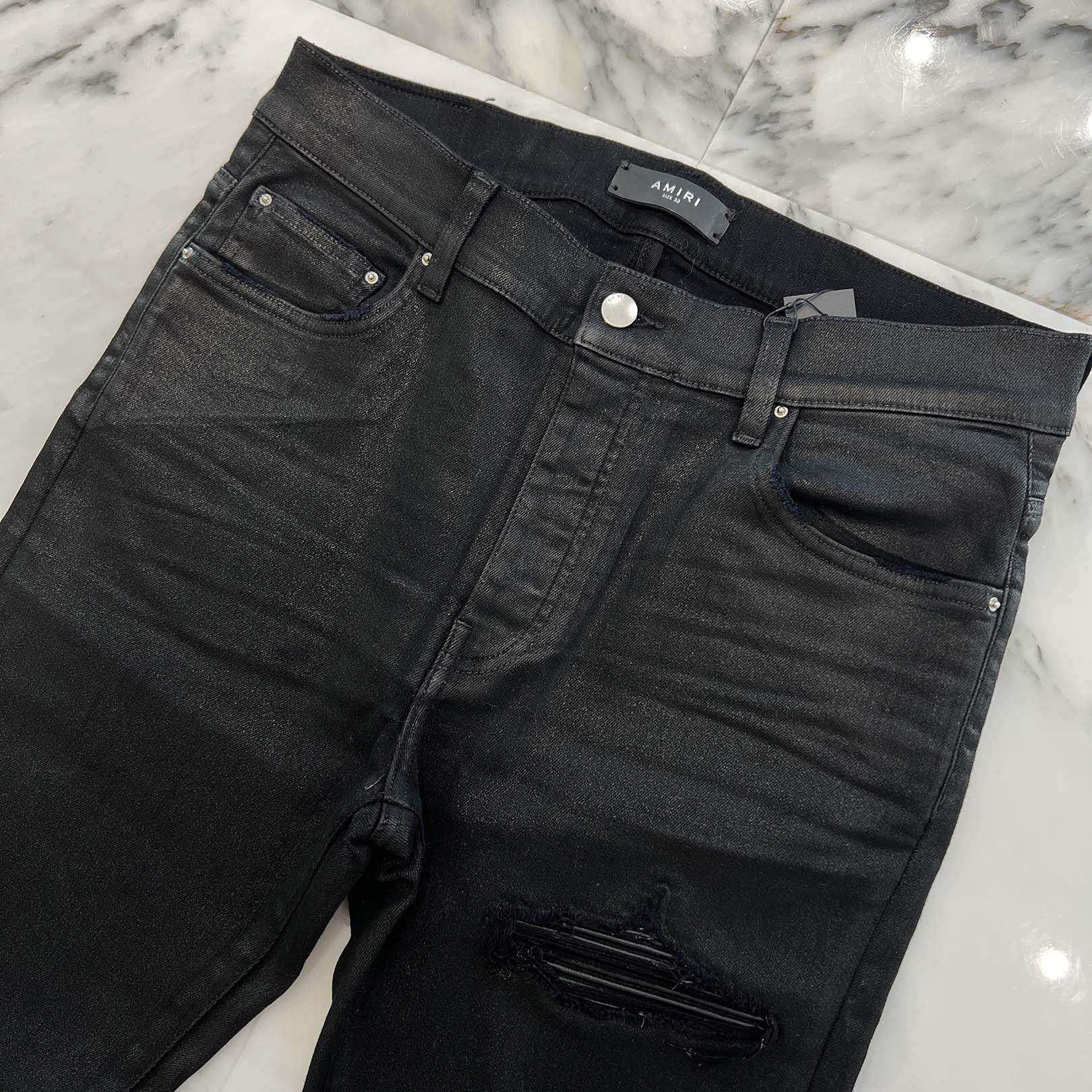 AMIRI MX-1 Coating Distressed Skinny Denim Size 33 アミリ MX-1 コーティング加工 ダメージスキニーデニム サイズ33