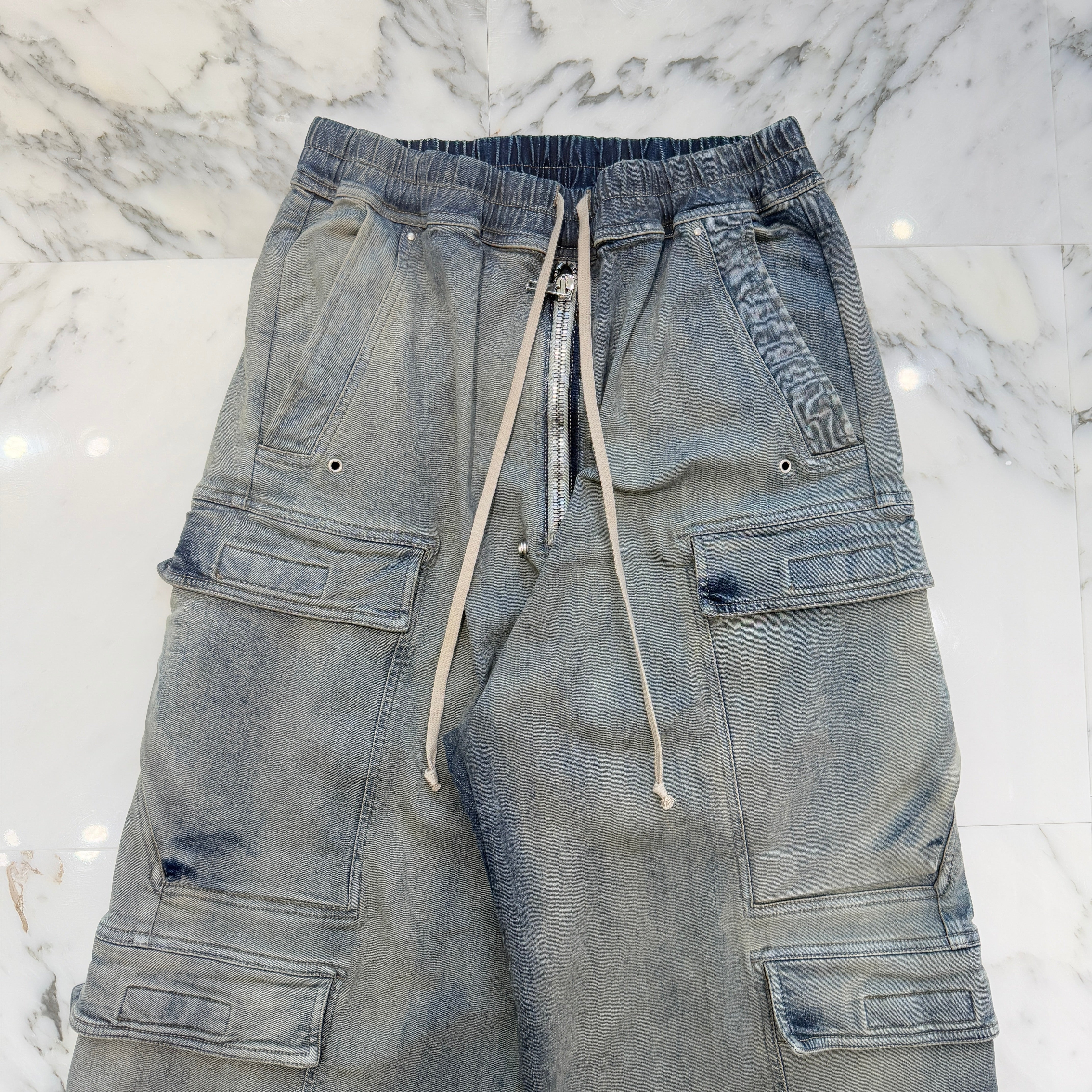 Rick Owens DRKSHDW 2024AW Double Cargo Jumbo Belas Jeans
