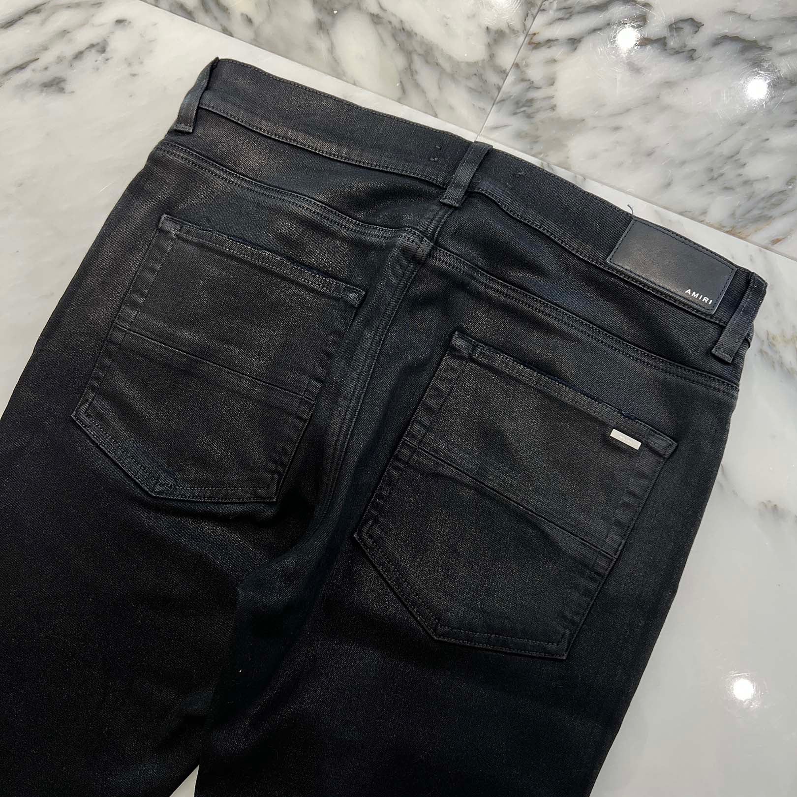 AMIRI MX-1 Coating Distressed Skinny Denim Size 33 アミリ MX-1 コーティング加工 ダメージスキニーデニム サイズ33