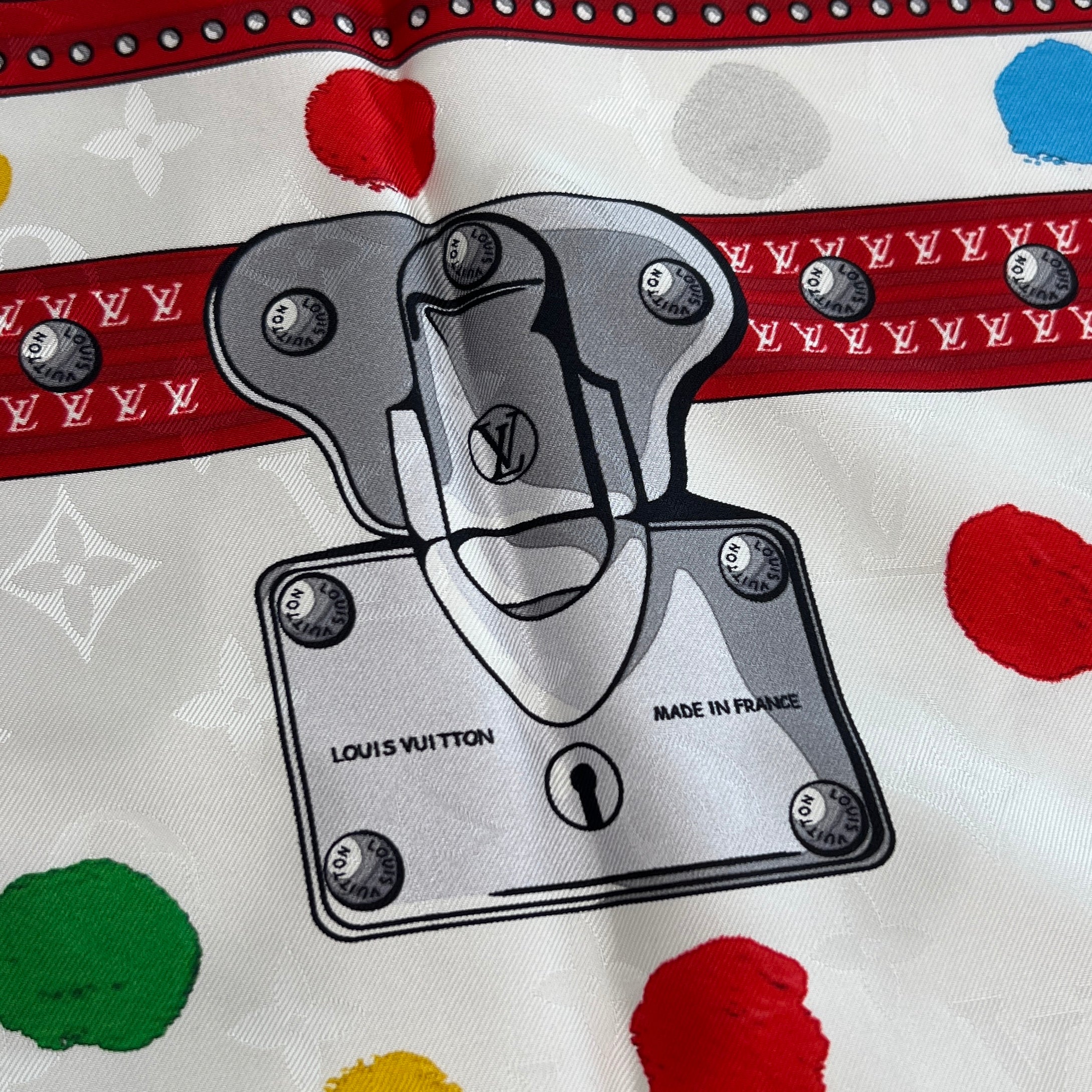 LOUIS VUITTON × YAYOI KUSAMA 2023SS Kare 90 Painted Dot Scarf ルイヴィトン × 草間弥生 カレ90 ペインティッド ドットスカーフ