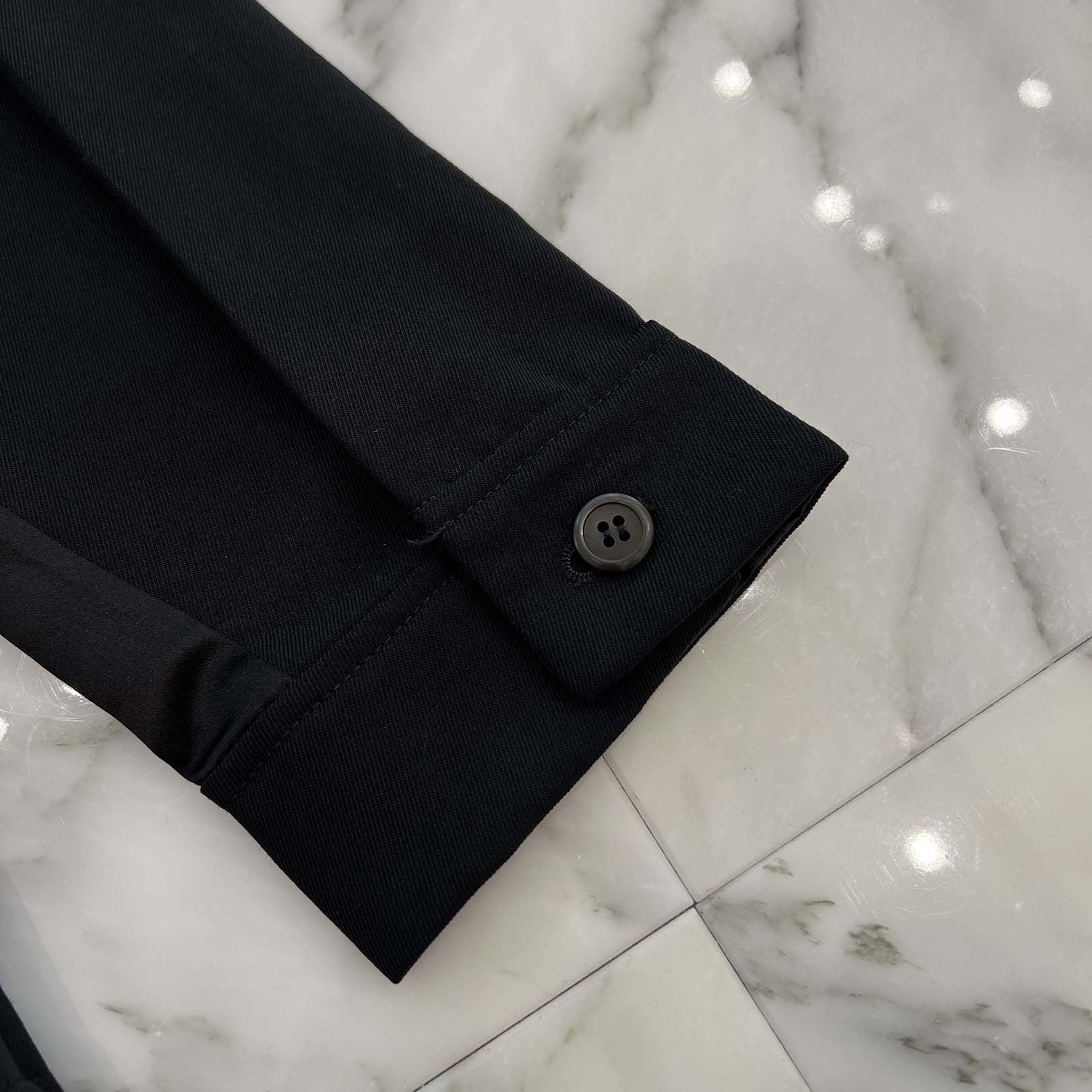 PRADA 2023AW Triangle Logo Plate Wool Zip-Up Blouson SC655 S231 11A6 Size L プラダ トライアングルロゴプレート ウール ジップアップブルゾン サイズL