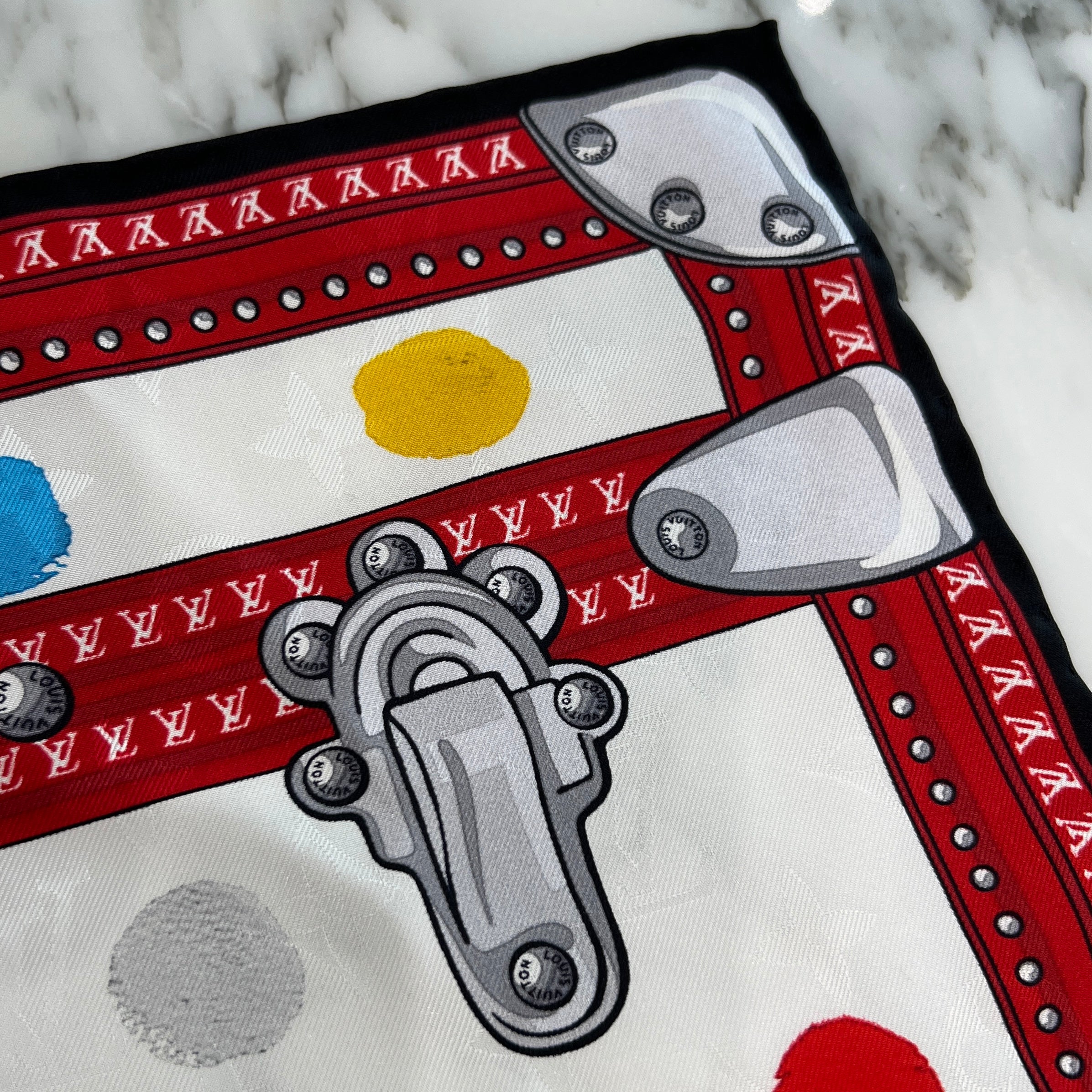 LOUIS VUITTON × YAYOI KUSAMA 2023SS Kare 90 Painted Dot Scarf ルイヴィトン × 草間弥生 カレ90 ペインティッド ドットスカーフ