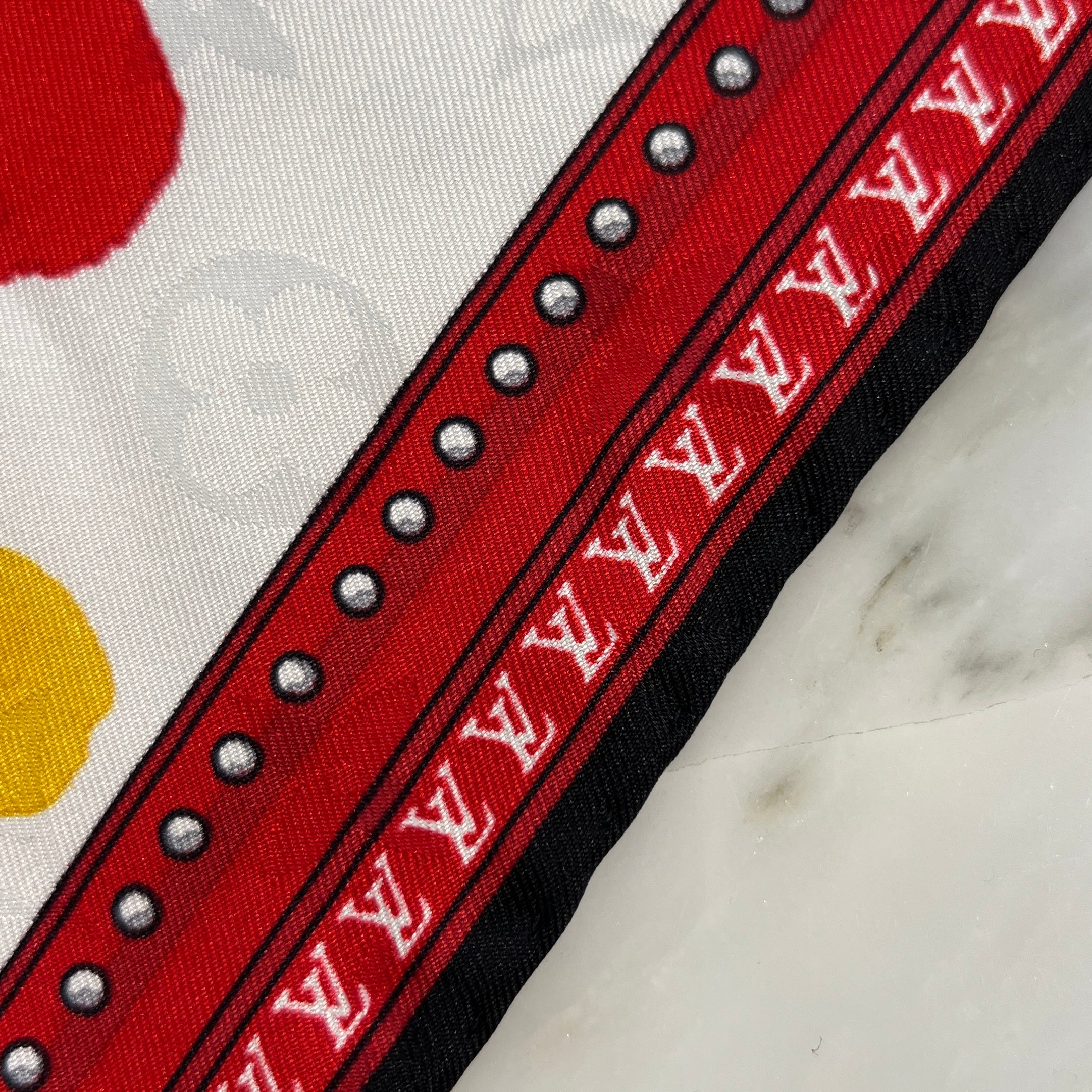 LOUIS VUITTON × YAYOI KUSAMA 2023SS Kare 90 Painted Dot Scarf ルイヴィトン × 草間弥生 カレ90 ペインティッド ドットスカーフ