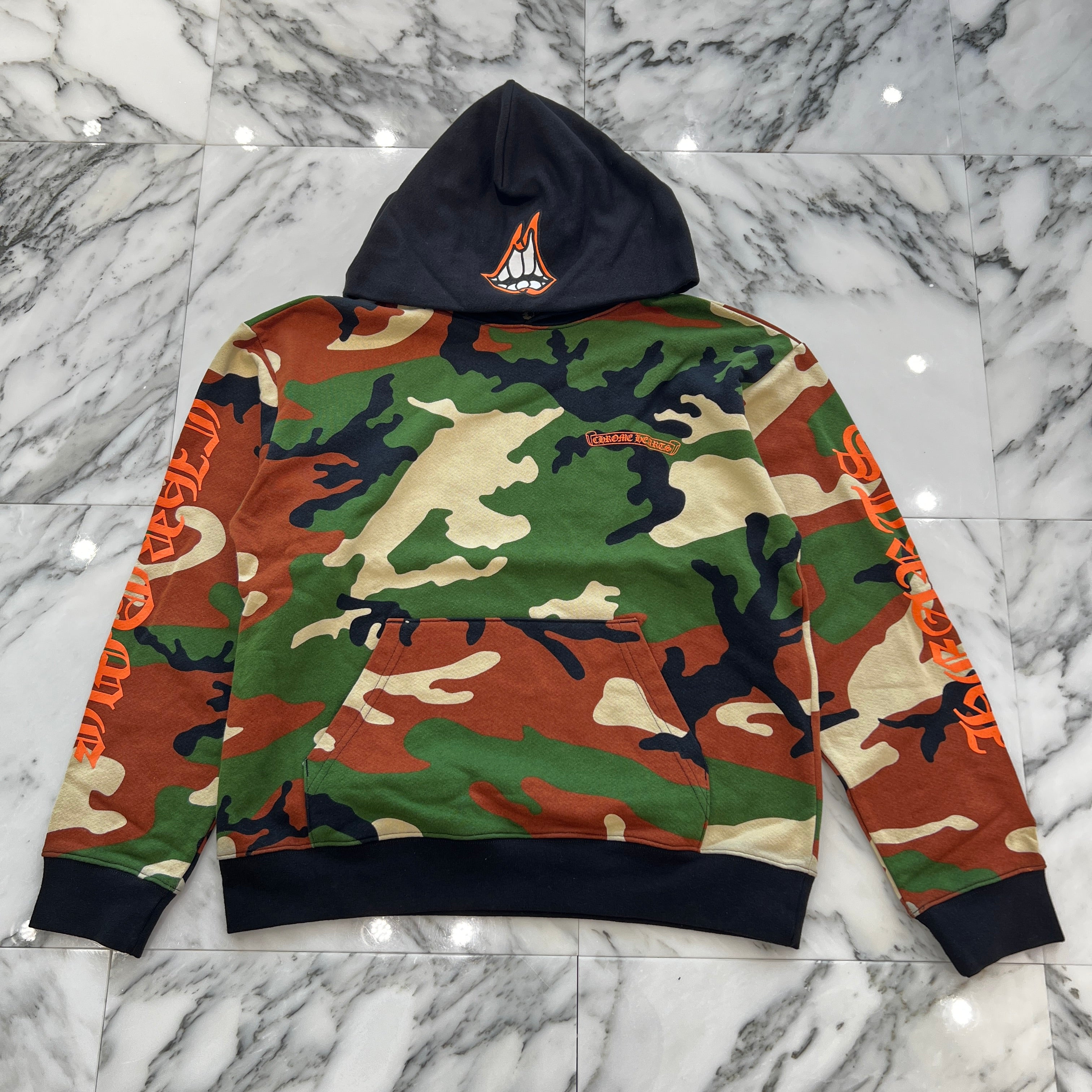 CHROME HEARTS × MATTY BOY 2022SS PPO CAUTION HD PLVR Size L クロムハーツ × マッティボーイ コーションプルオーバーフーディ サイズ L