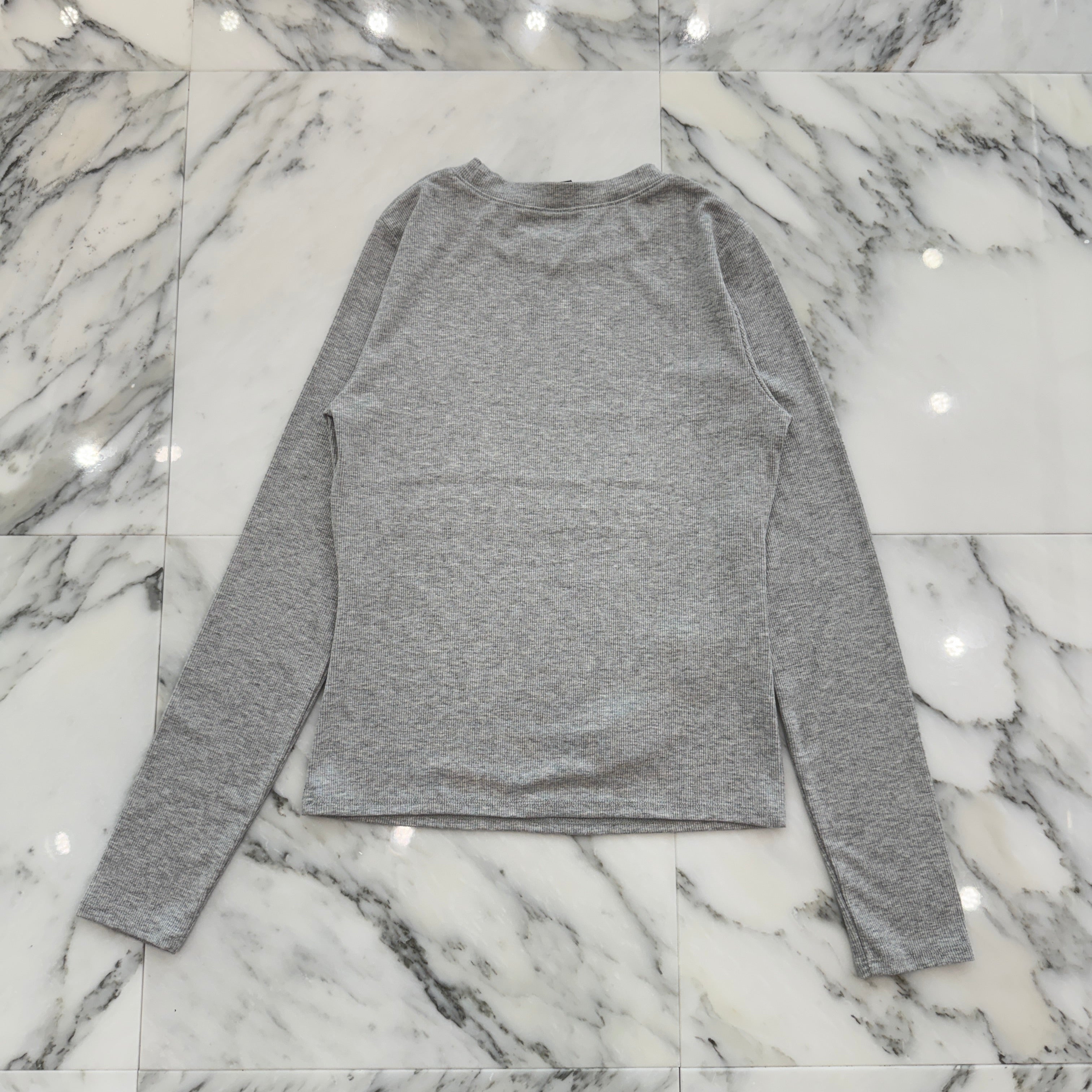 CHROME HEARTS Y NOT Slim Fit CH Logo Embroidery Thermal Rayon Long Sleeve Tee Size S クロムハーツ ワイノット スリムフィット CHロゴ刺繍 サーマル レーヨン ロングスリーブTシャツ サイズS