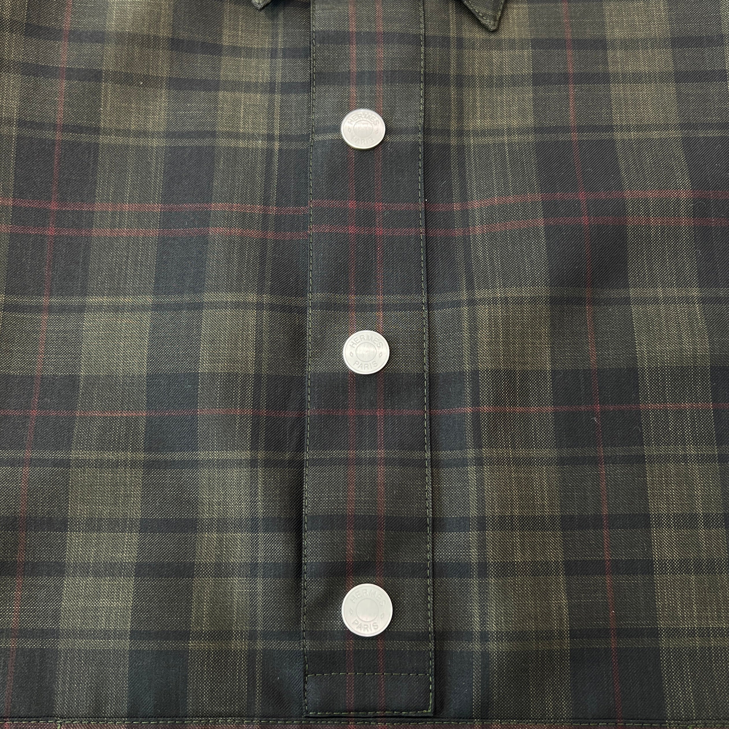 HERMES Check Anorak Tee Size 50 エルメス チェック アノラック Tシャツ サイズ50