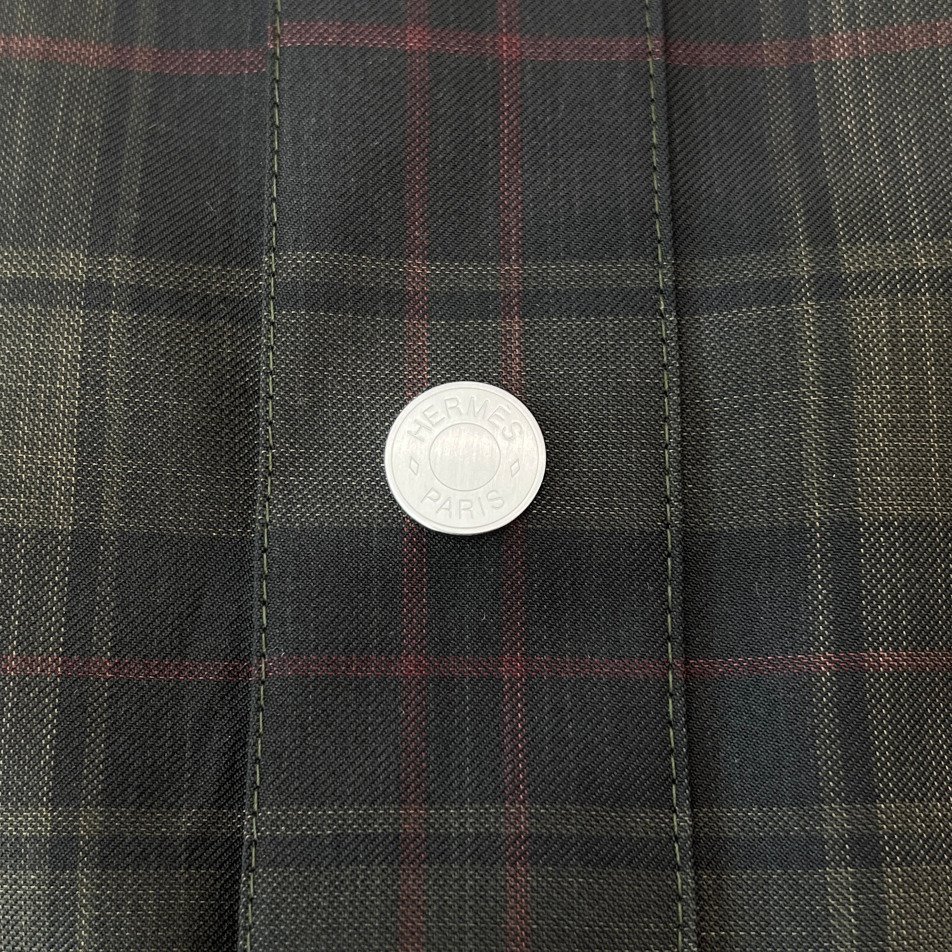 HERMES Check Anorak Tee Size 50 エルメス チェック アノラック Tシャツ サイズ50