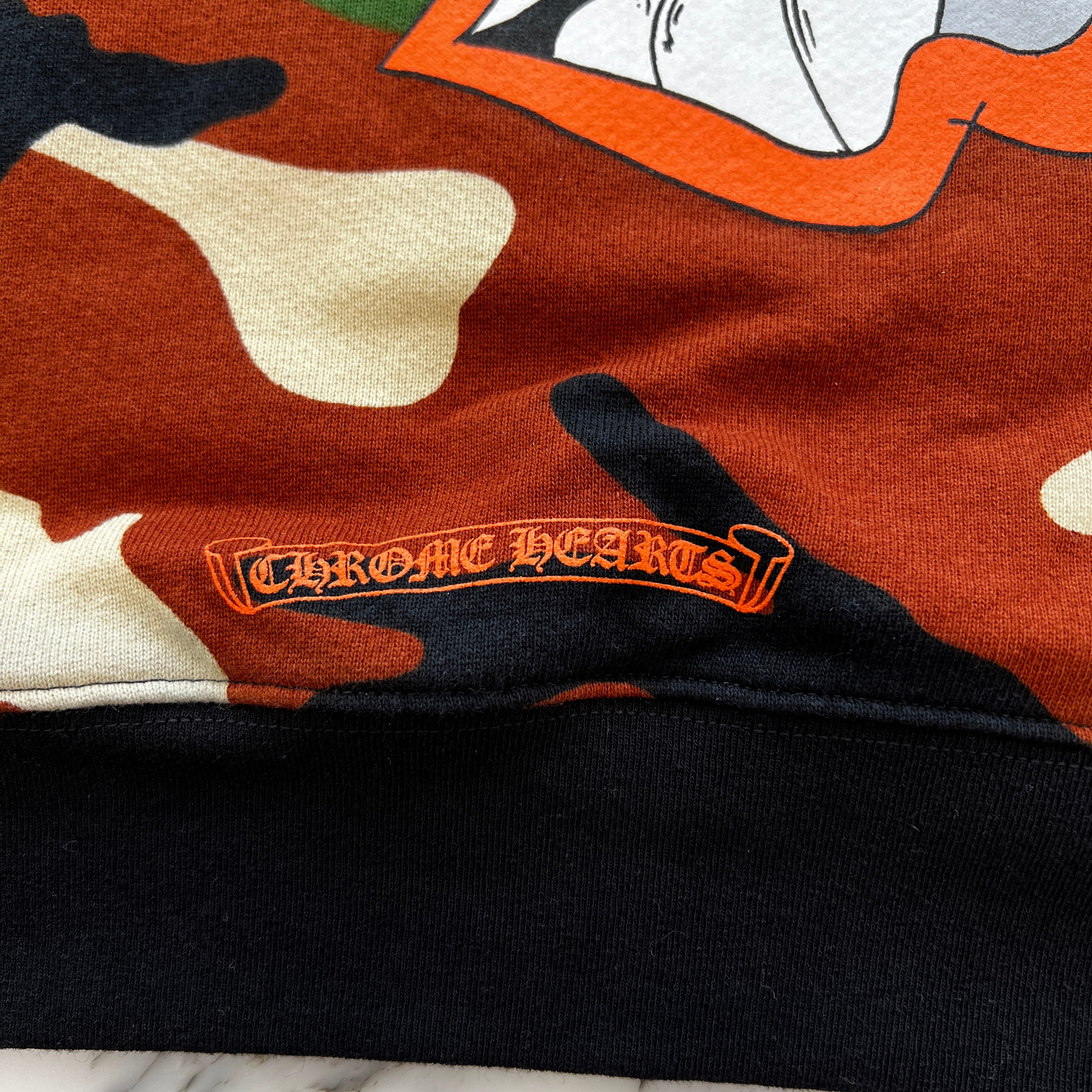 CHROME HEARTS × MATTY BOY 2022SS PPO CAUTION HD PLVR Size L クロムハーツ × マッティボーイ コーションプルオーバーフーディ サイズ L