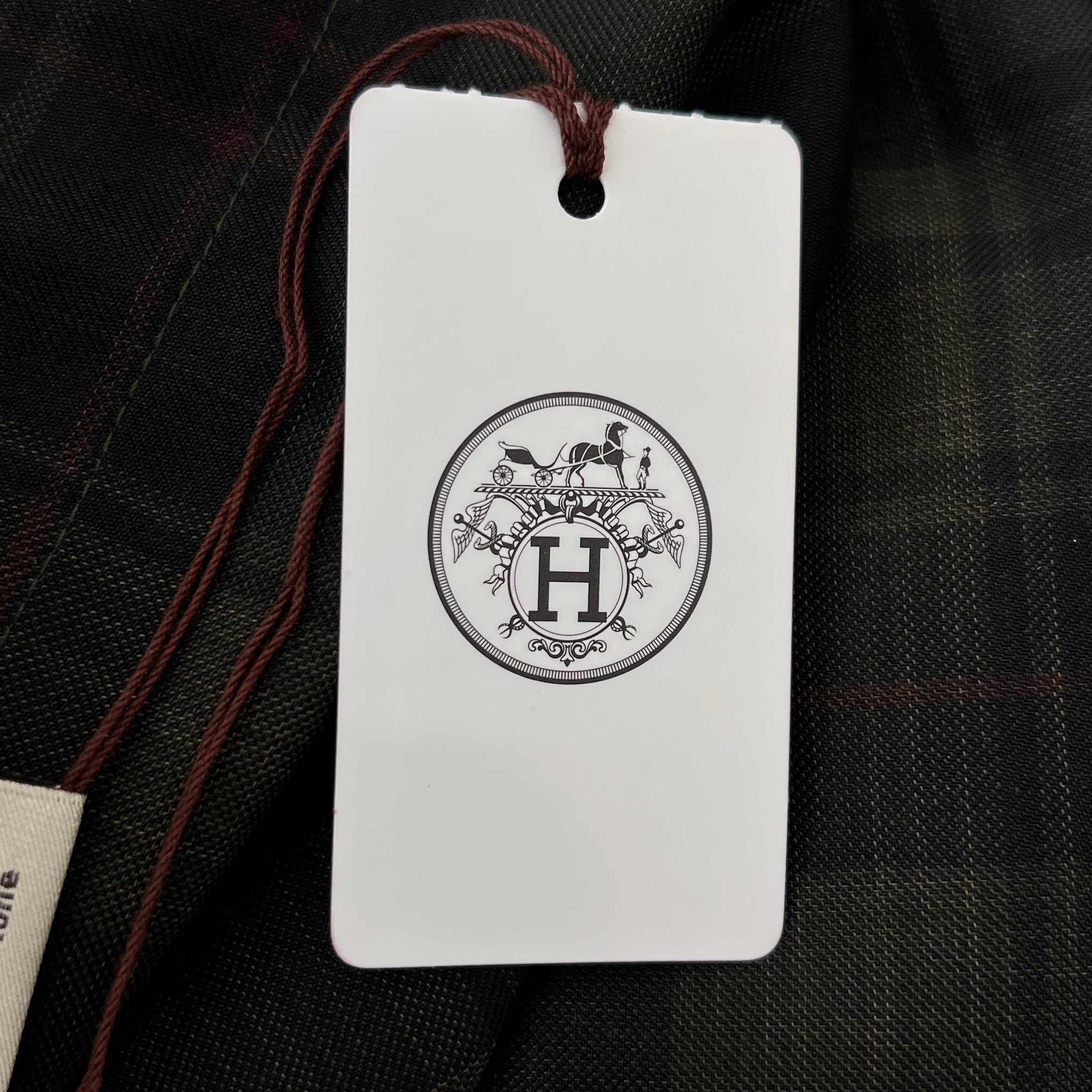 HERMES Check Anorak Tee Size 50 エルメス チェック アノラック Tシャツ サイズ50